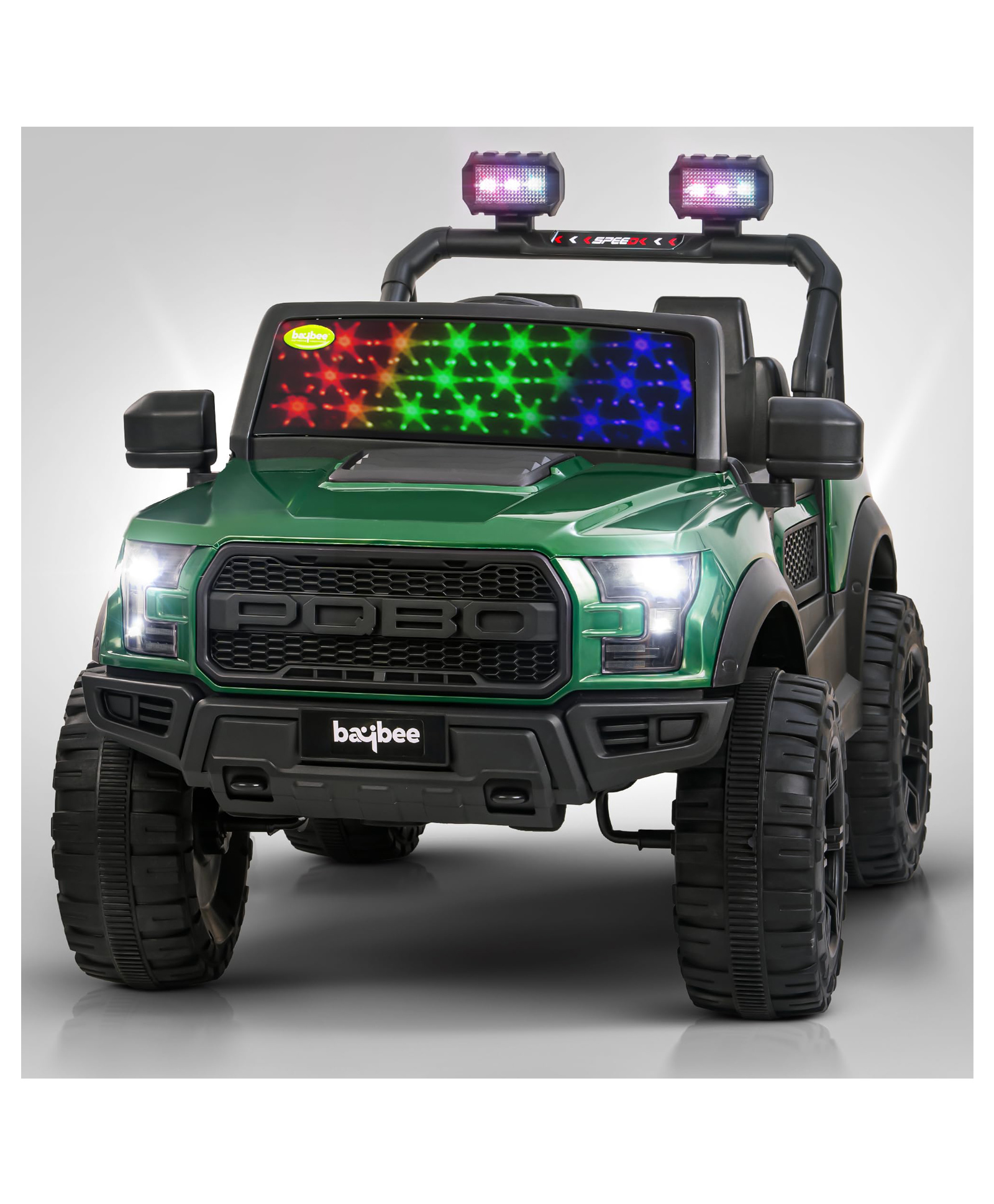 Baybee Bronco Rechargeable Battery Operated Jeep for Kids, Ride on Toy Kids Car with Light & Music | Baby Big Battery Car | Electric Jeep Car for Kids (Dark Green)-image-45