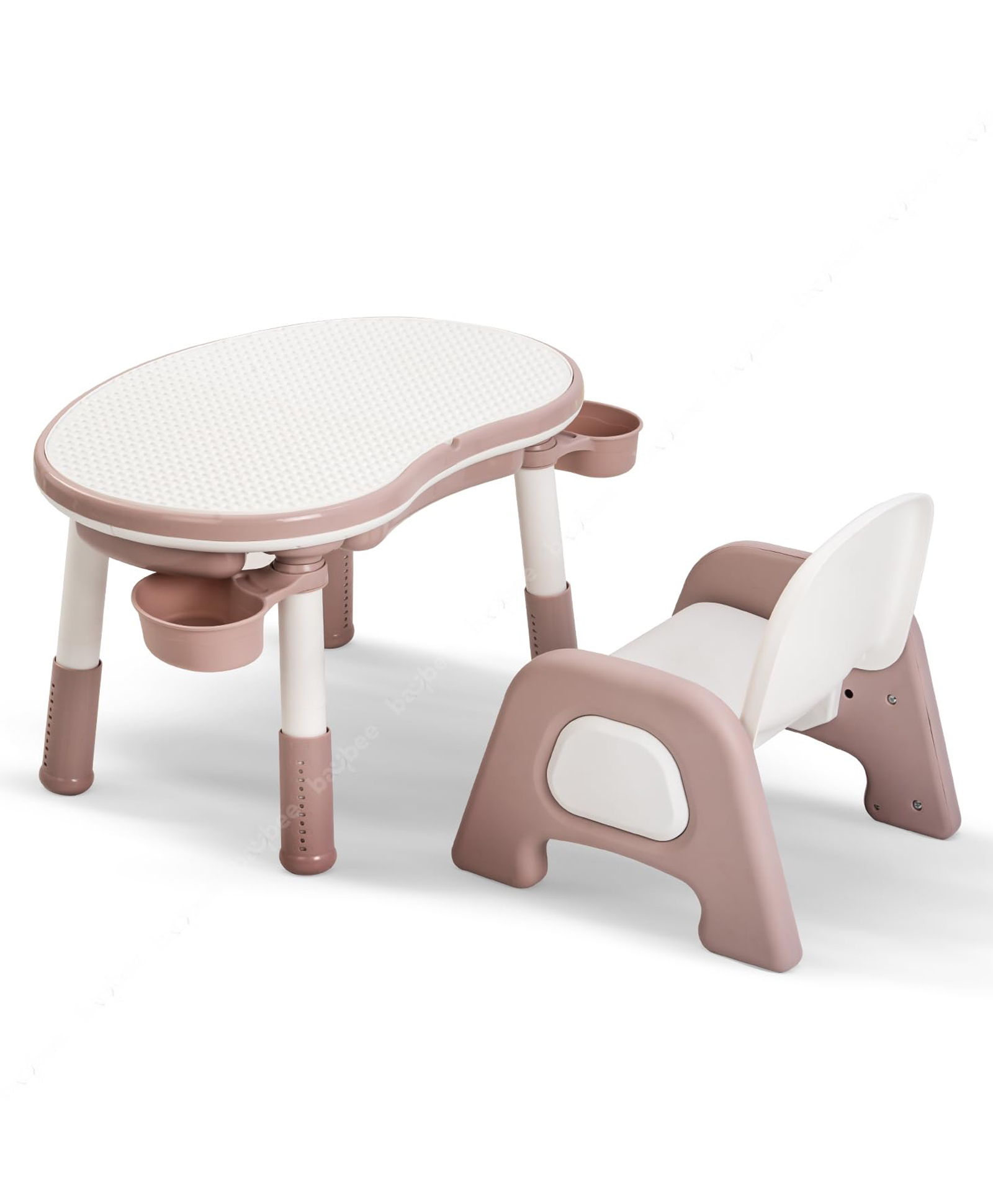 BAYBEE DreamDesk Kids Study Table for Students with Chair 6 Height Adjustable Table | Desk & Chair Set for Kids at Home or School | Reading & Writing Study Table for Kids (Pink)-picture-24