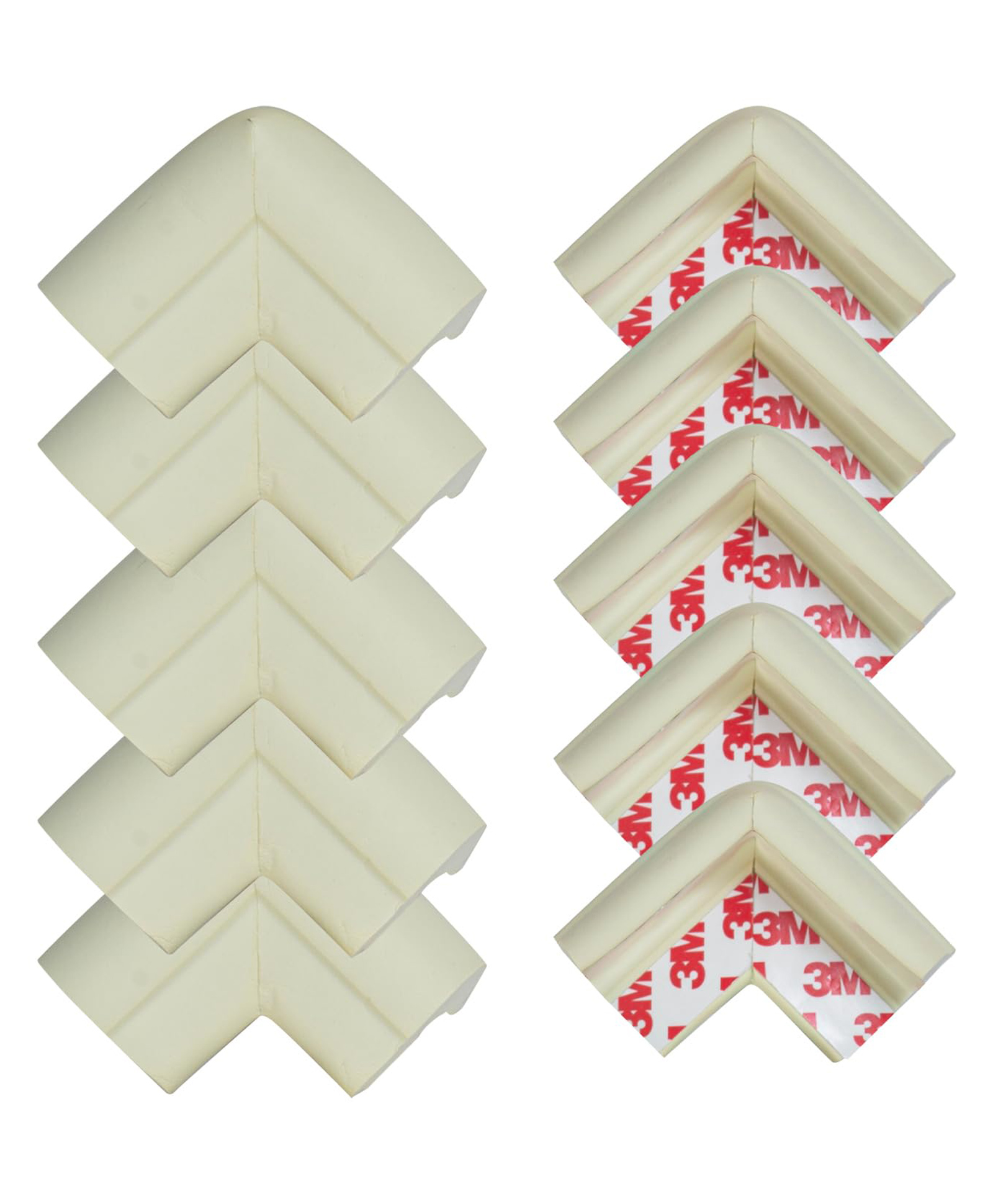 Baybee 10 Pcs Baby Safety Corner Guards Extra Cushion Corner Protector for Sharp Edges Child Safety Protector for Furniture, Table & Cot Baby Proofing Edge Guards for Kids (White)-picture-43