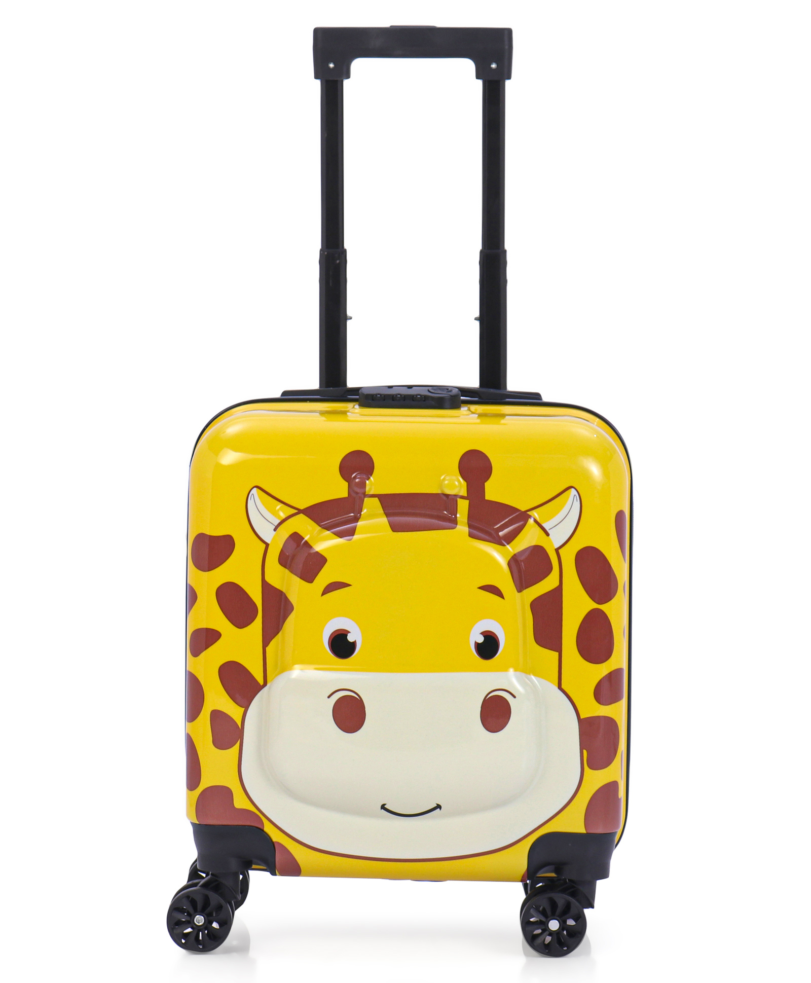 Kids Luggage Bag 3D Animals Shape Yellow - 13 Inches