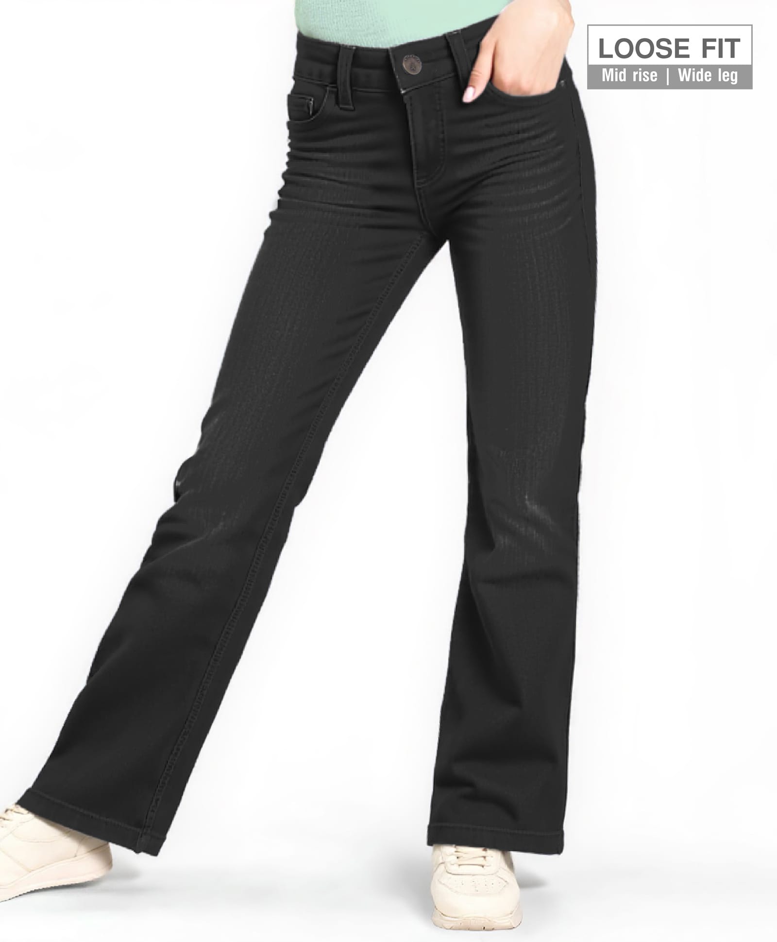 Pine Kids Full Length Washed Denim Jeans - Black-picture-11