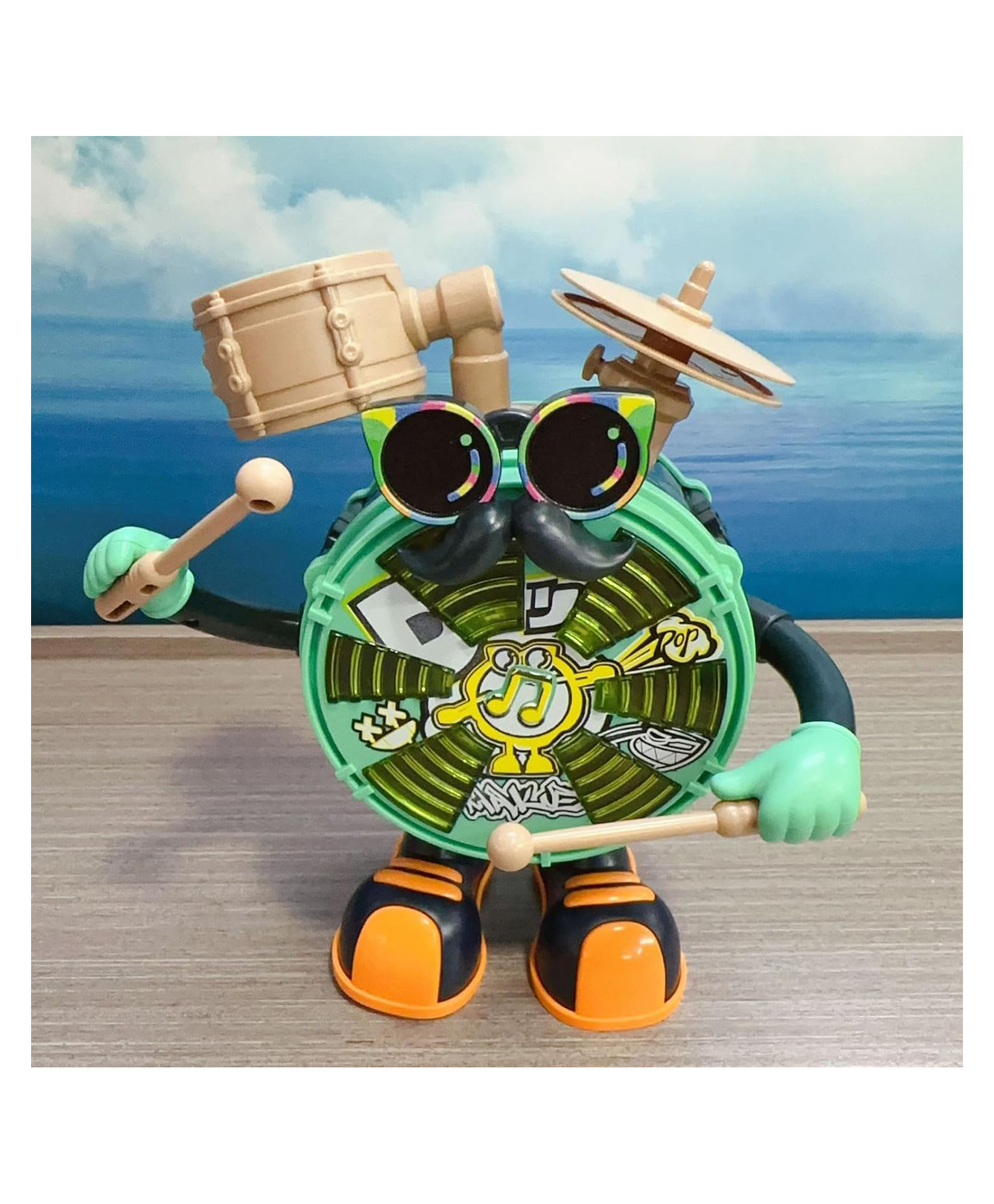 AKN TOYS Dance Drum Toys, Electric Dance Toys, Interactive Singing and Dancing Lights Cartoon FiguresElectric Doll Drum Figures Educational Musical Kids Robot Toys( COLOR MAY VARY )-picture-10