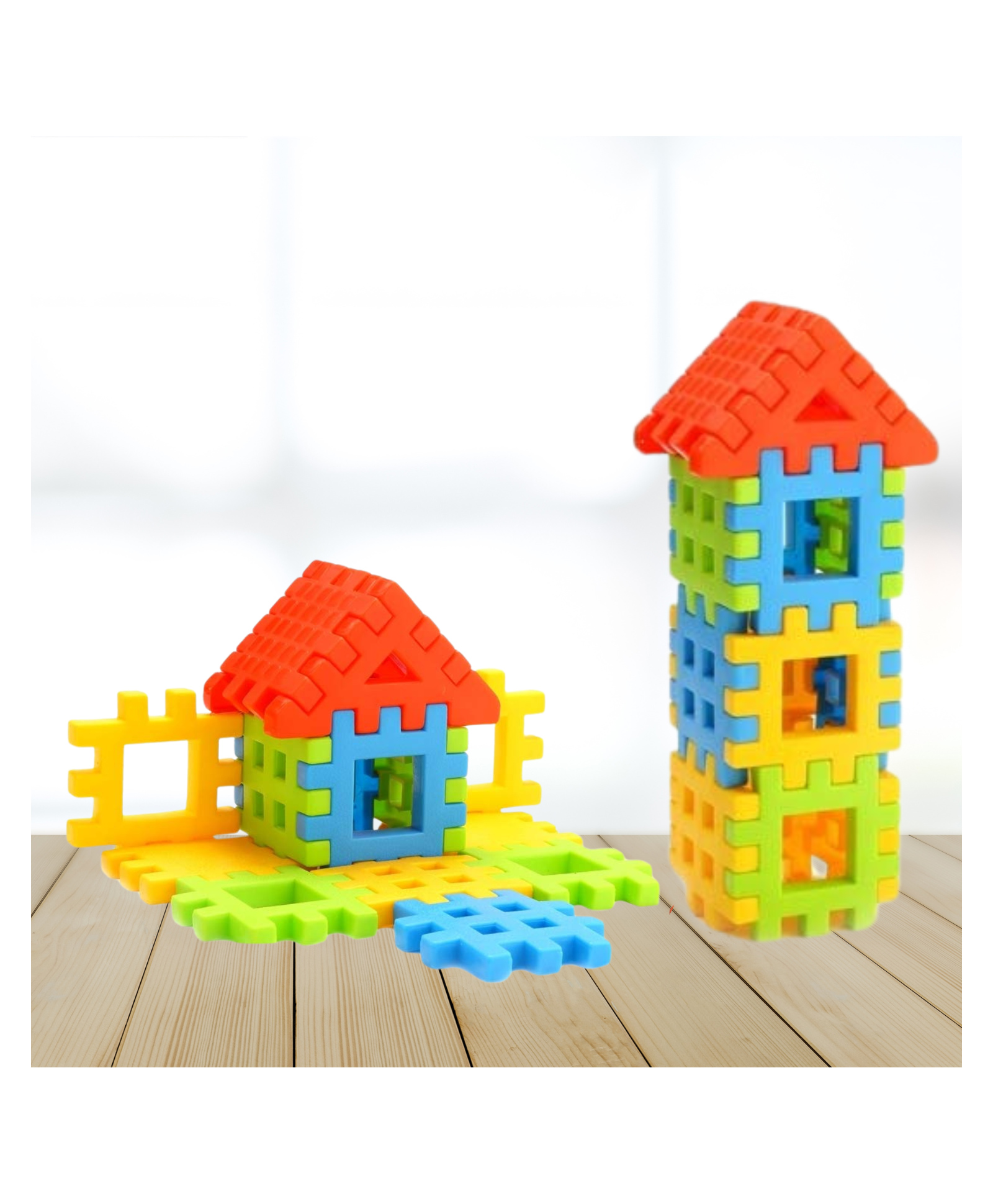 TOYFUN House Building Blocks For kids - 40 Pieces - For kids 3 years and above-image-4