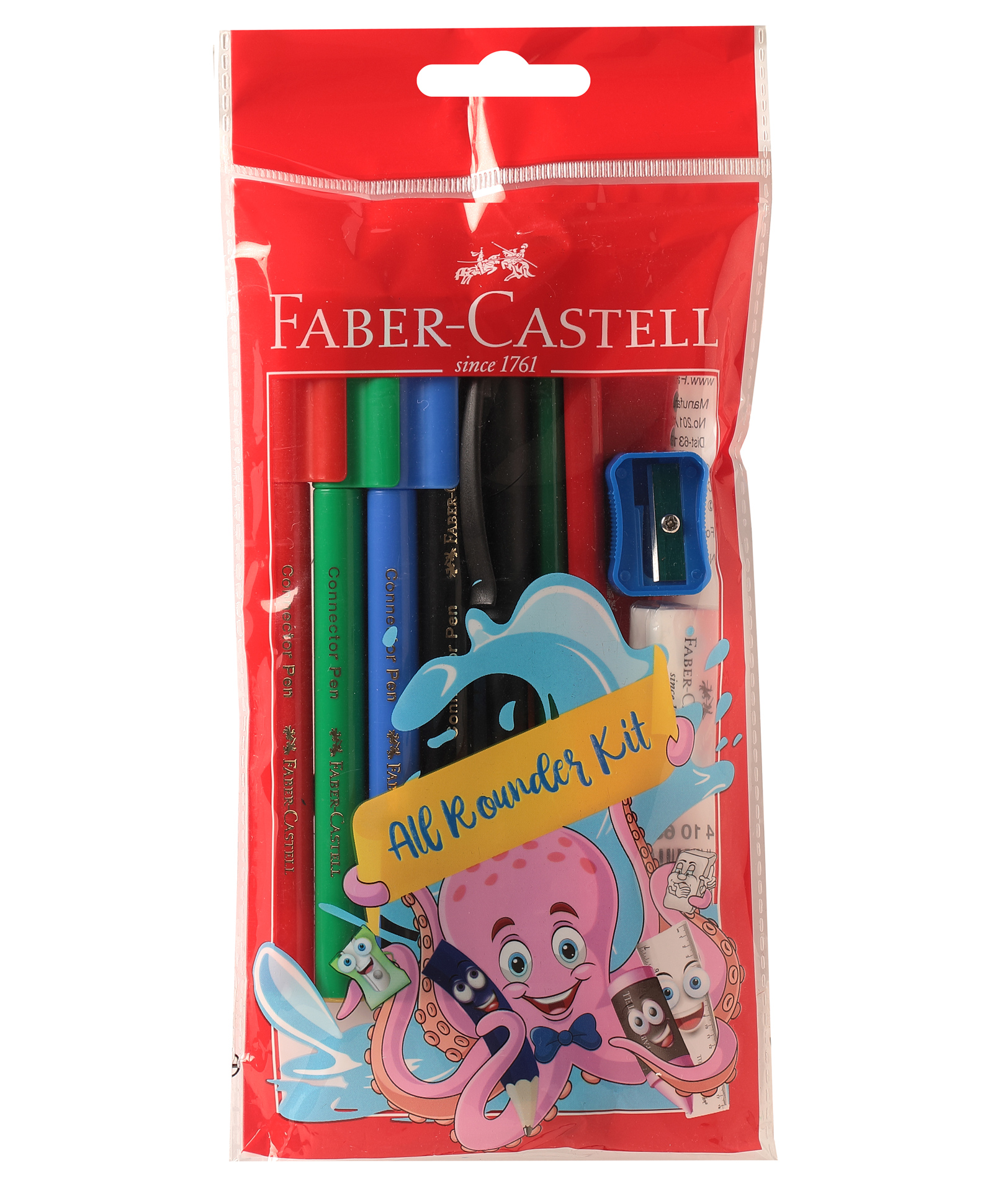 Faber Castell All Rounder Stationary Set - Red-picture-26
