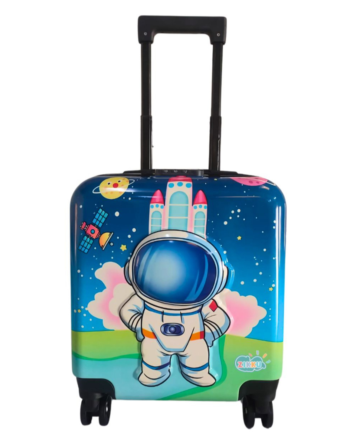 Zikku Kids Travel Trolley Bag, Hard Polycarbonate Case, Light Weight, 360 Degree Wheeling System, Suitcase for Kids - Baby Astro-picture-35