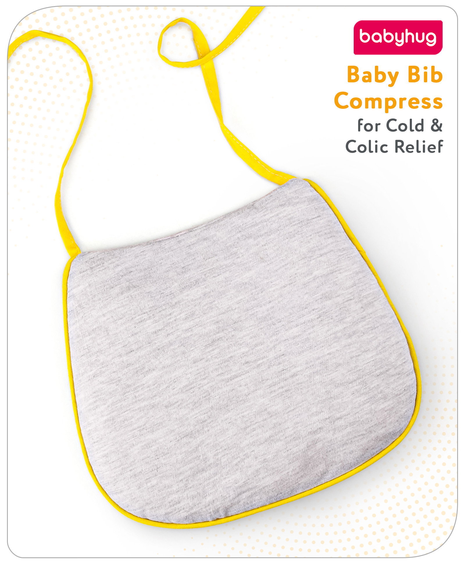 Babyhug Baby Bib Compress for Cold & Colic Relief - Grey-image-39