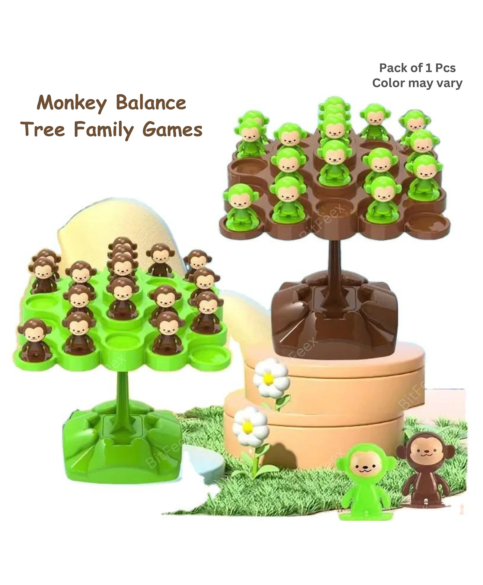 BitFeex Tree Balance Game Monkey Fun, Math Educational Children's Gift & Kids Toy-Color may vary,Pack of 1-picture-12