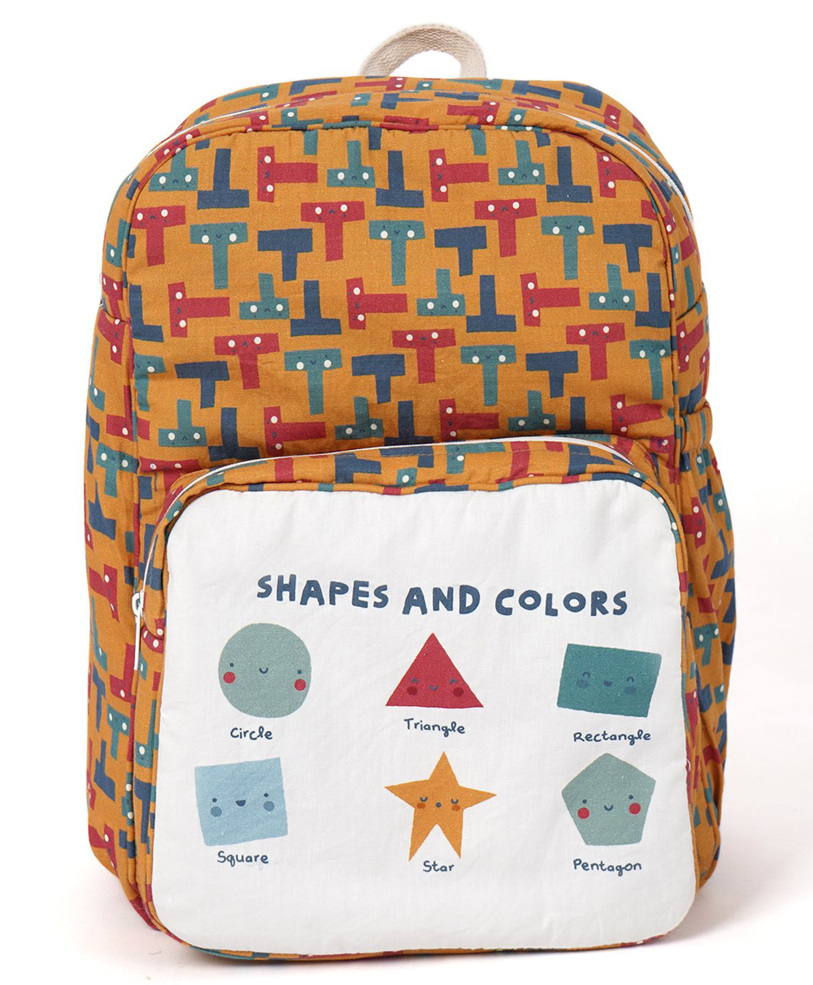 Tidy Sleep Adorable Toddler Backpack Happy Shapes - Height 13 Inches-picture-29