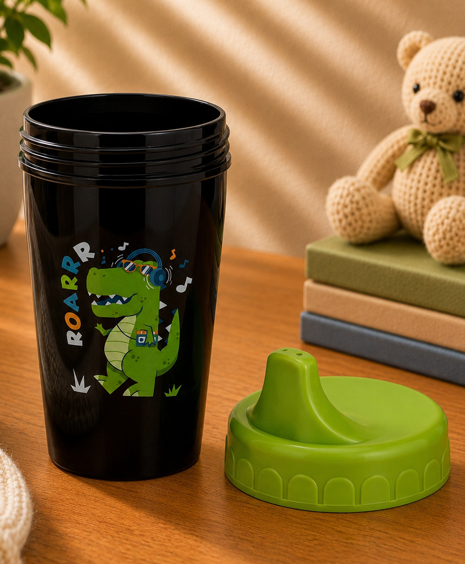 Adore Advanced Sippo- The Spill Proof Lift n Sip Spout Sipper 270 ml- Black-image-14