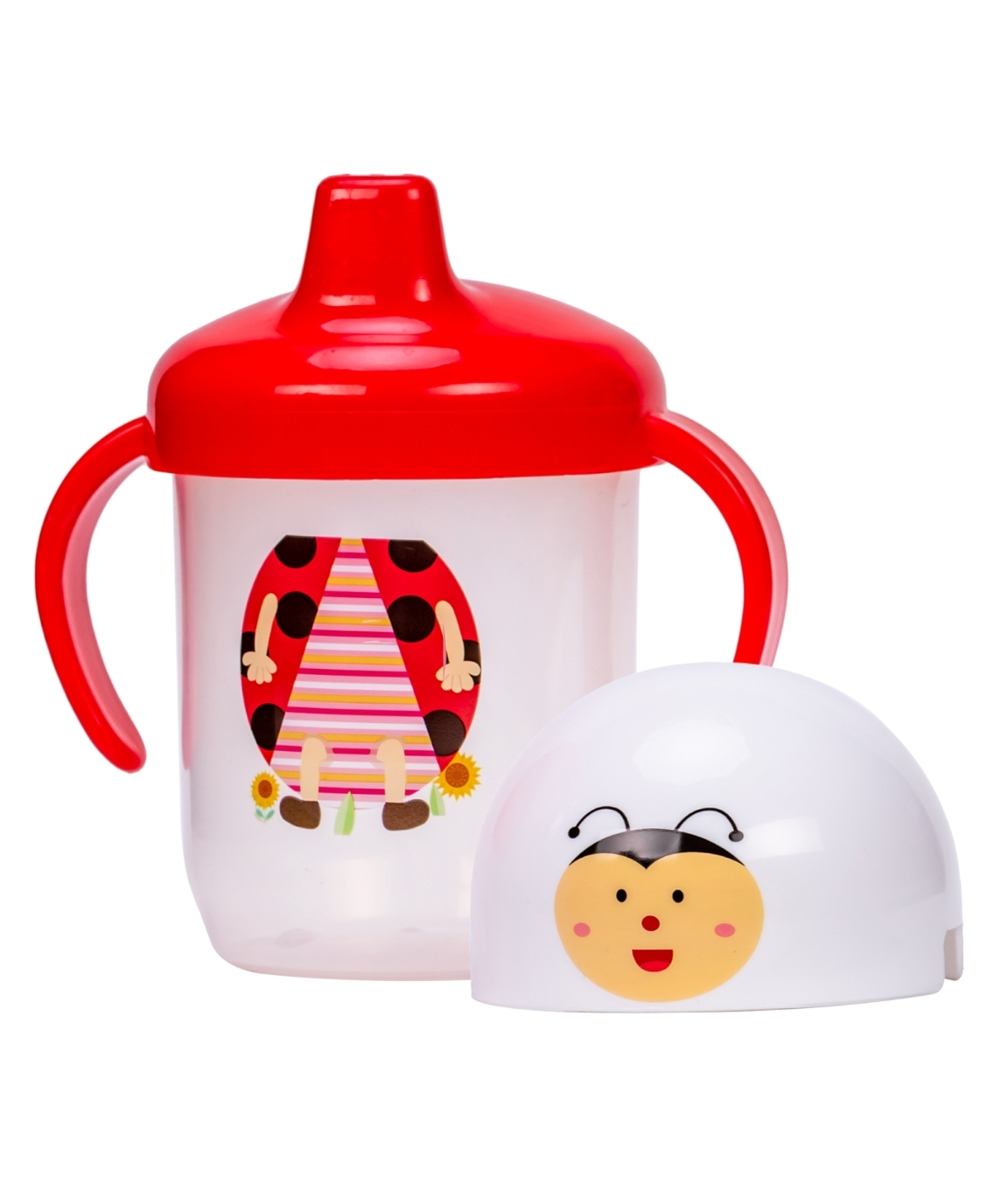 Adore SPINHX Duck Bill/ Hard Spout Sipper with Twin Handle & Hygiene Cap- 250ml- Red-image-42