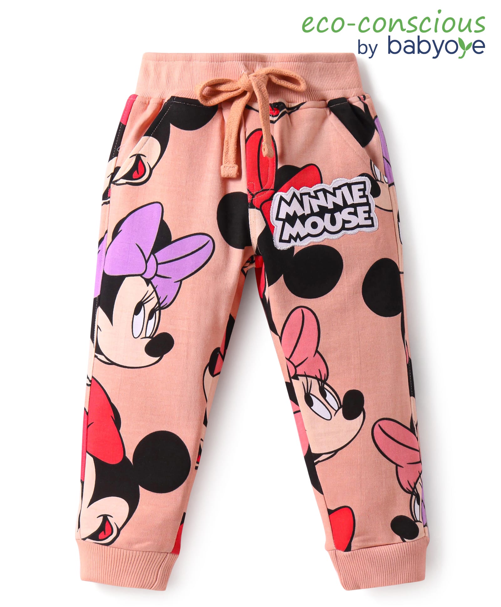 Babyoye Disney Lycra Knit Full Length Lounge Pants with Minnie Mouse Graphics-image-11
