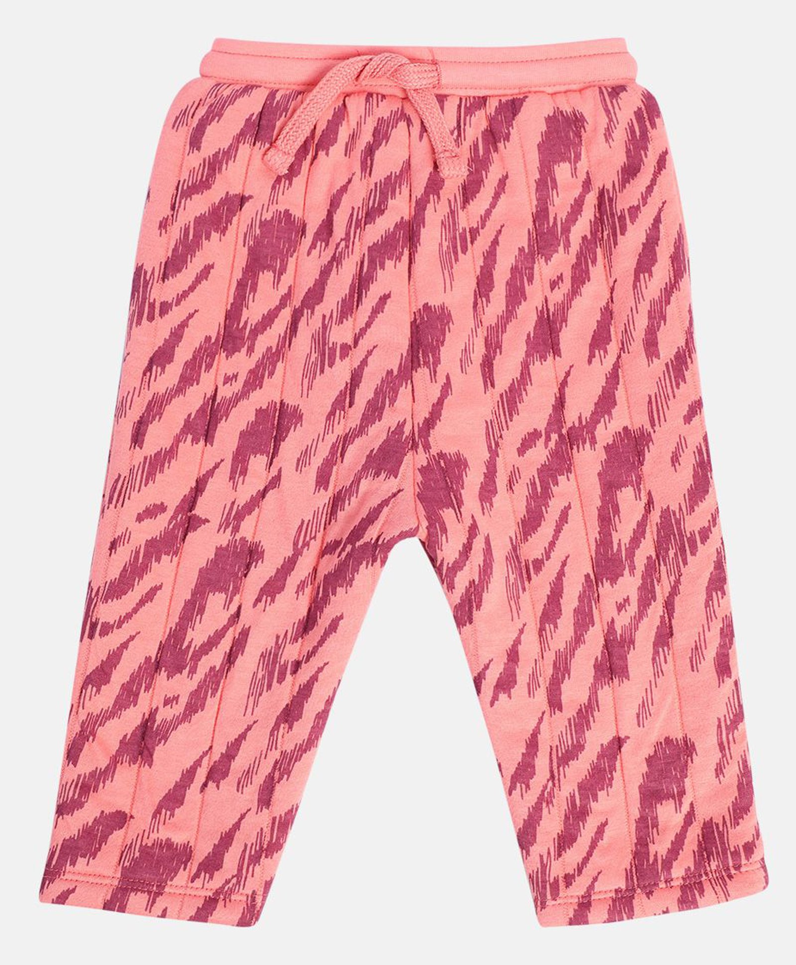 MINI KLUB Cotton Abstract Printed Pant - Coral-picture-19