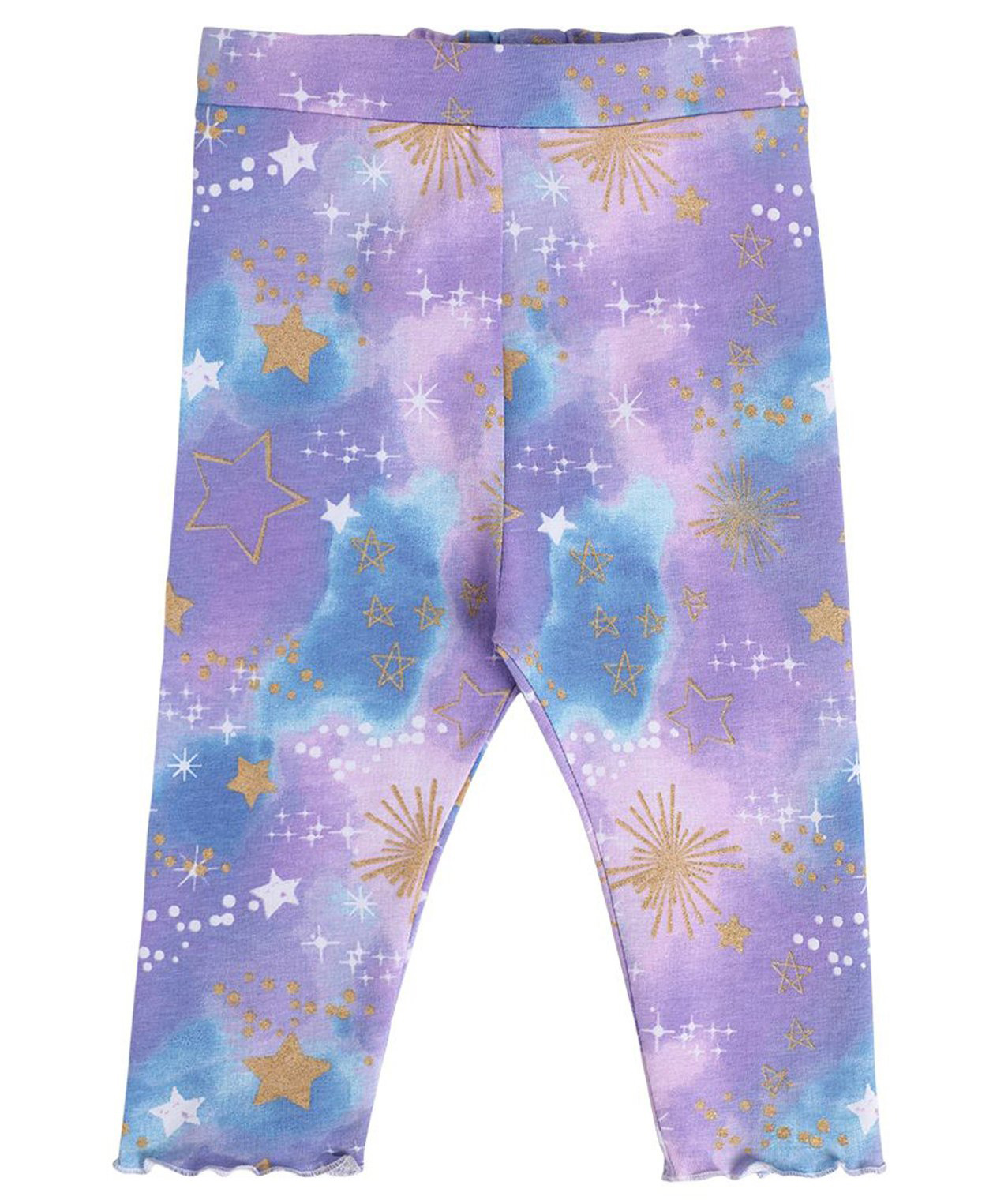 MINI KLUB Cotton Stars Printed Leggings - Purple-image-48