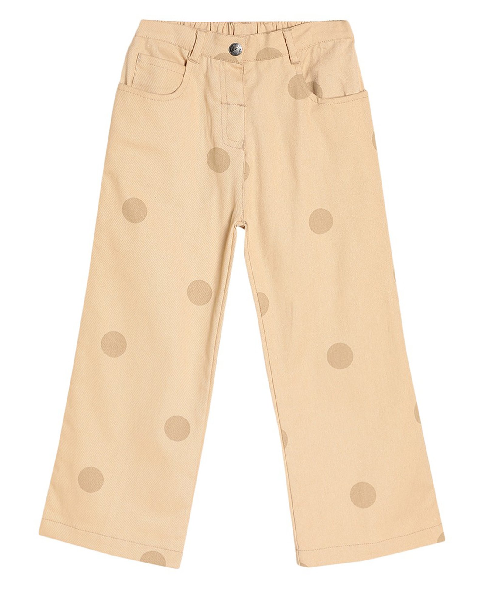 MINI KLUB Cotton Polka Dots Printed Pant - Beige-picture-16