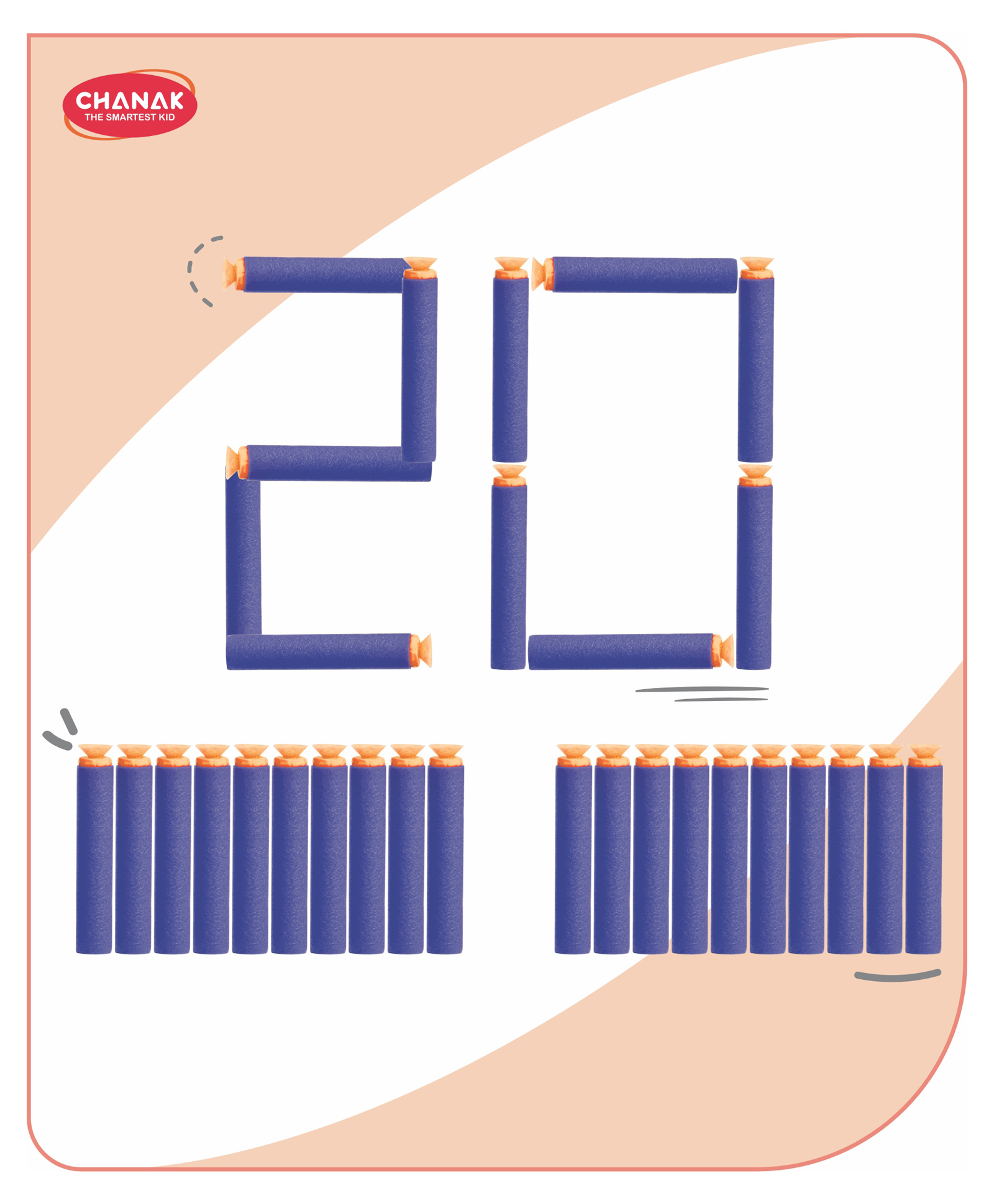 Aditi Toys Soft Foam Suction Bullet Darts - Pack of 20 Compatible Safe Darts for Toy Guns-image-15