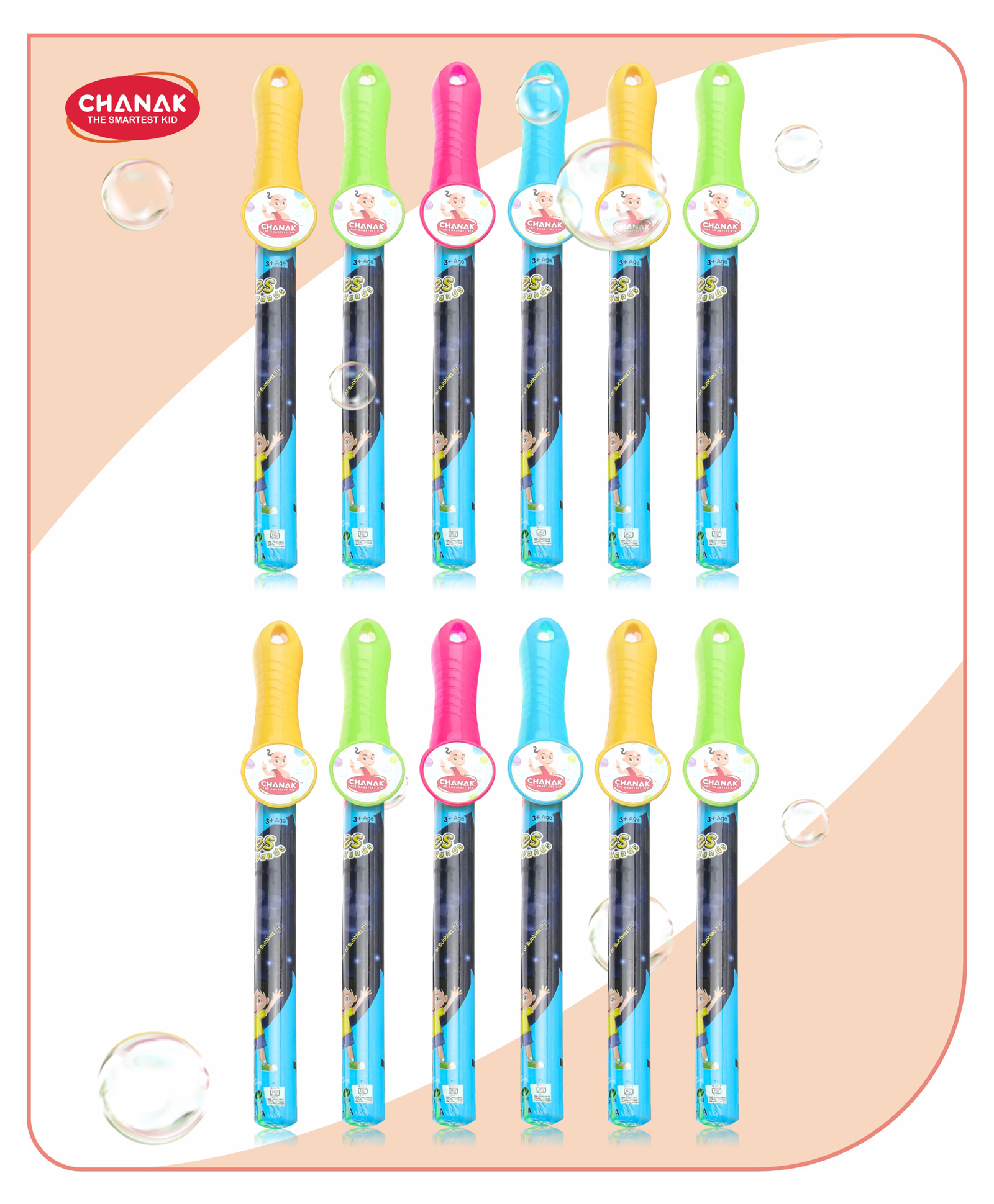 Aditi Toys Premium Bubble Wands - Pack of 12 Colorful Bubble Sticks, Perfect for Kids Above 3 Years, Endless Joy with Bubble Solution-picture-12
