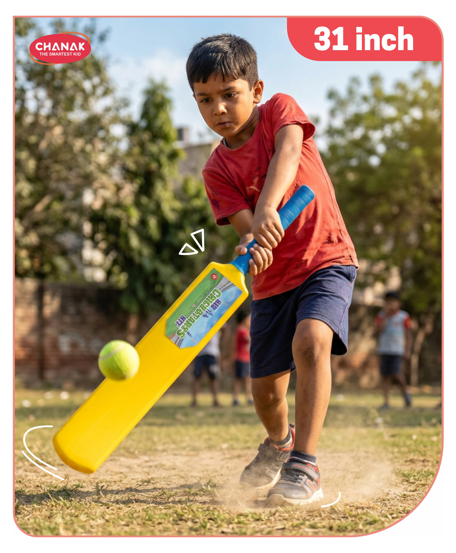 Aditi Toys Big Cricket Kit Set for Kids - Includes Cricket Bat and Tennis Ball, Perfect for Indoor & Outdoor Play, Suitable for Kids Above 5 Years-picture-11