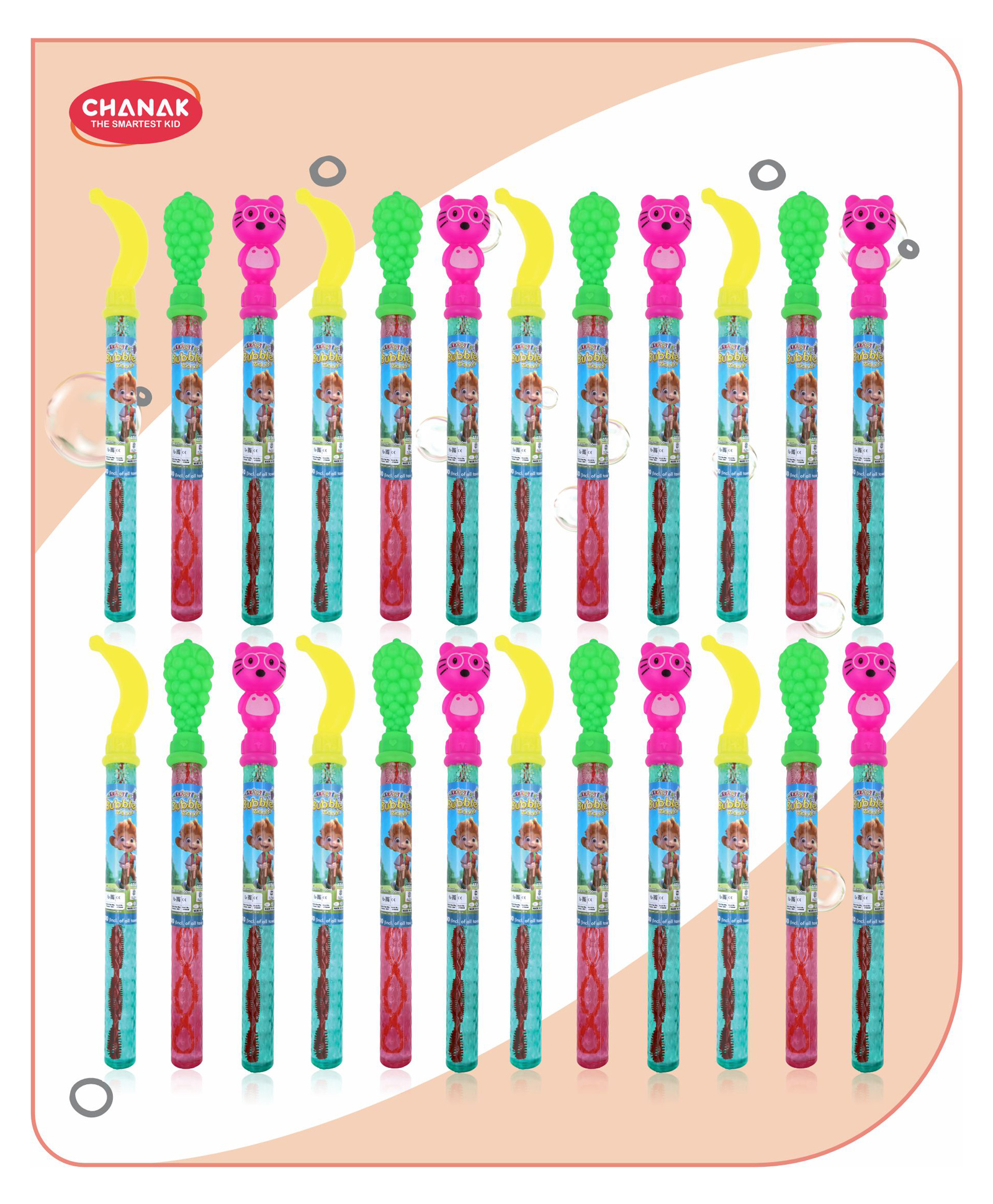 Aditi Toys Character Bubble Wands - Pack of 24 Colorful Bubble Sticks for Magical Bubble Fun, Ideal for Kids Above 3 Years-image-19