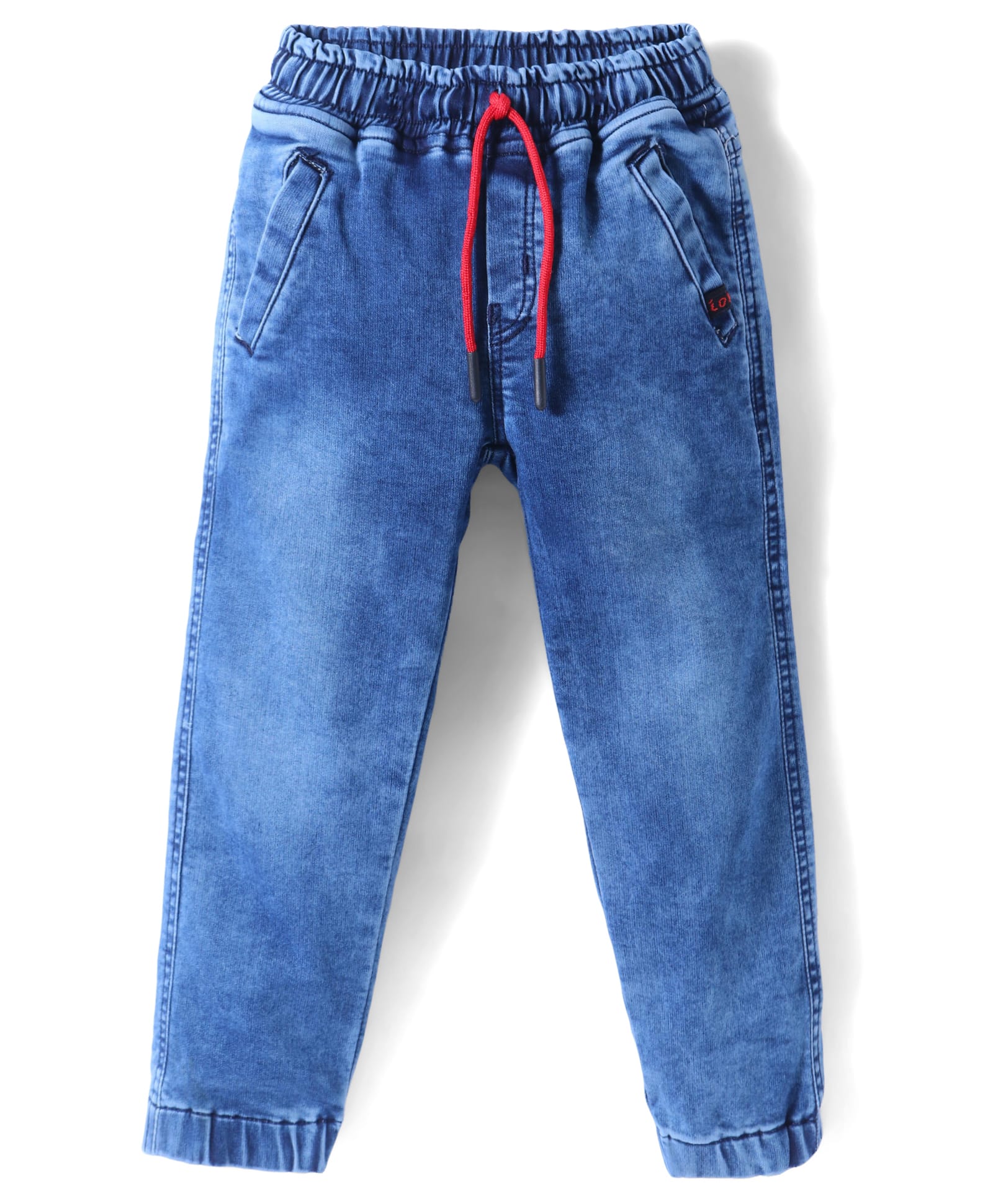 Olio Kids Woven Full Length Denim Jeans - Blue-picture-11