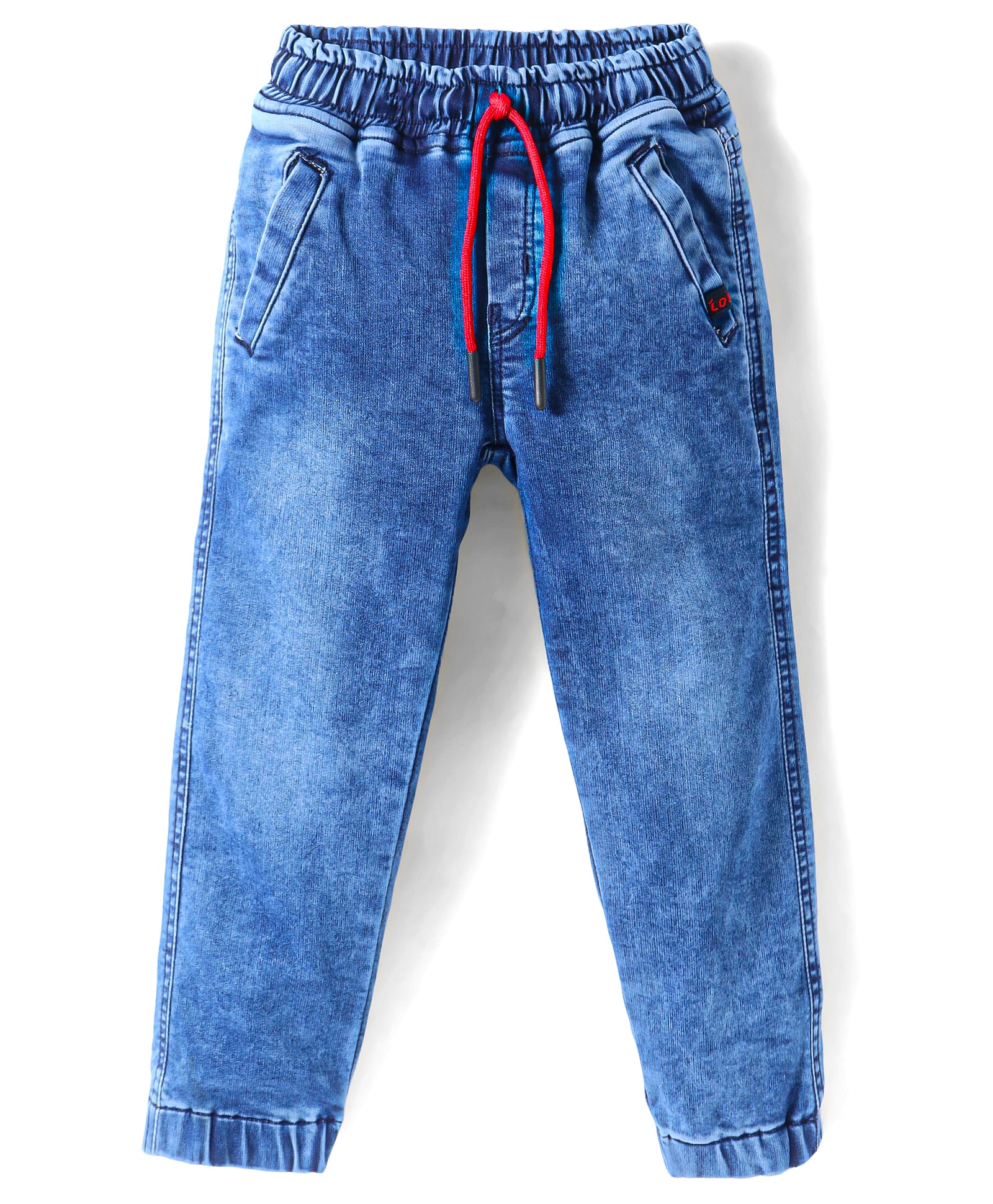 Olio Kids Woven Full Length Denim Jeans - Blue-picture-18