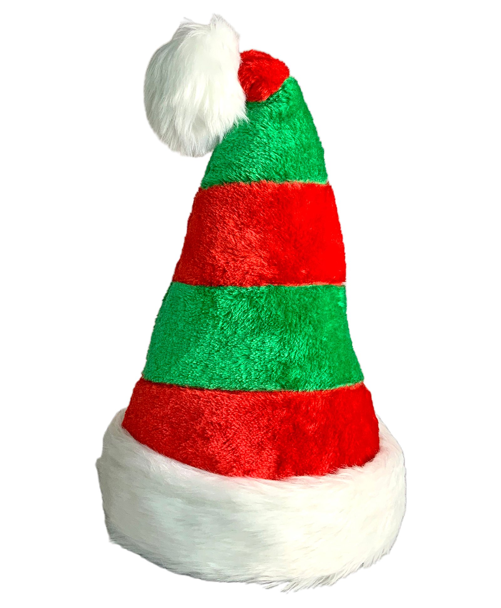Little Surprise Box Christmas Theme Velvet Colour Blocked Cap - Green & Red-image-34