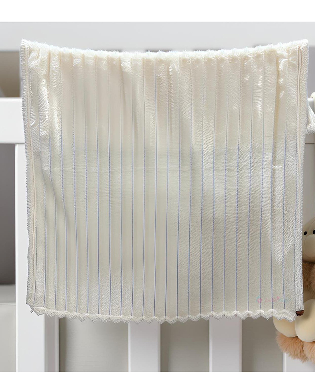 Butterthief Flannel Swaddle Baby Blanket for Newborn Babies- Cream-picture-12