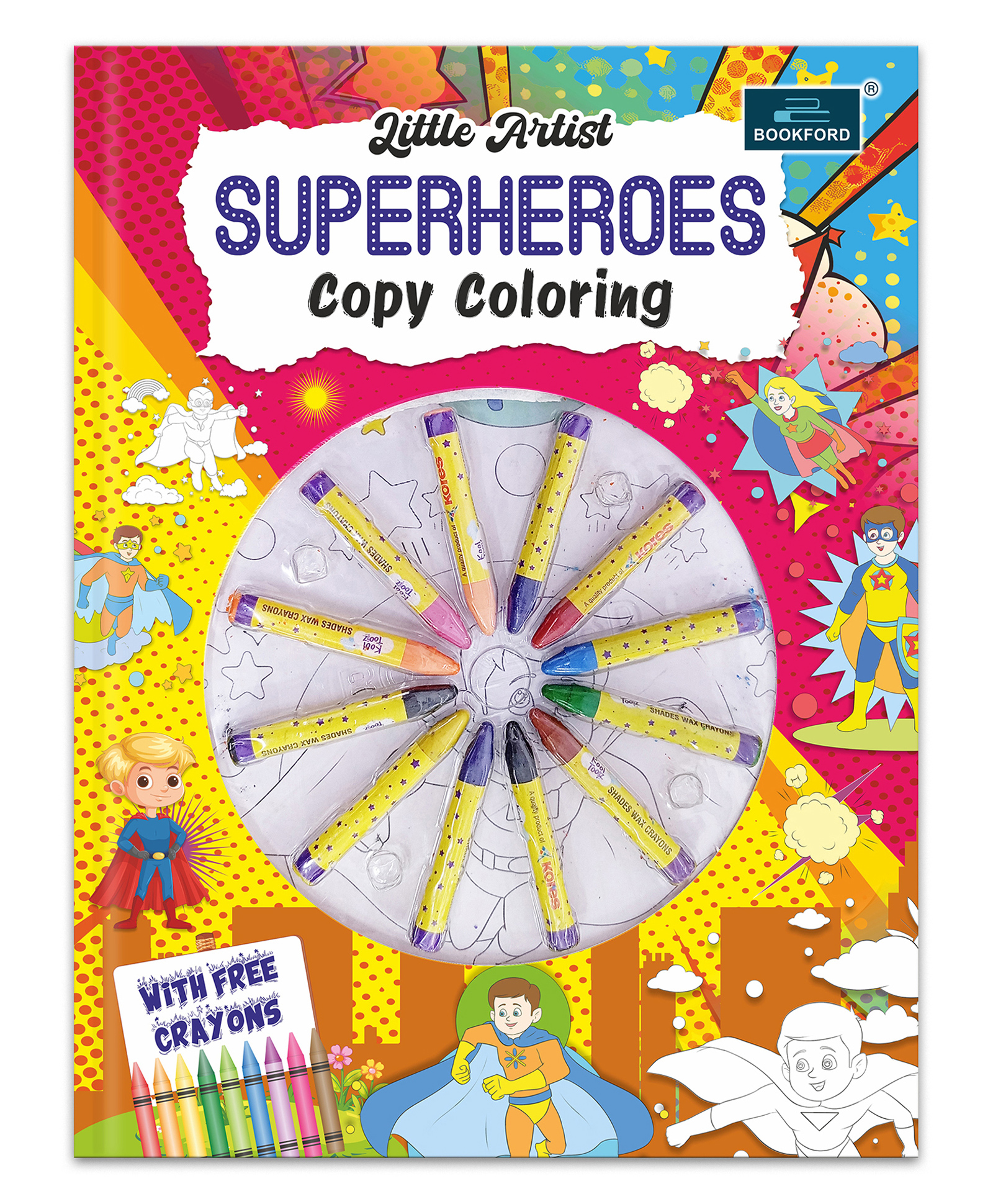 Little Artist Superheroes Copy coloring for kids-image-27
