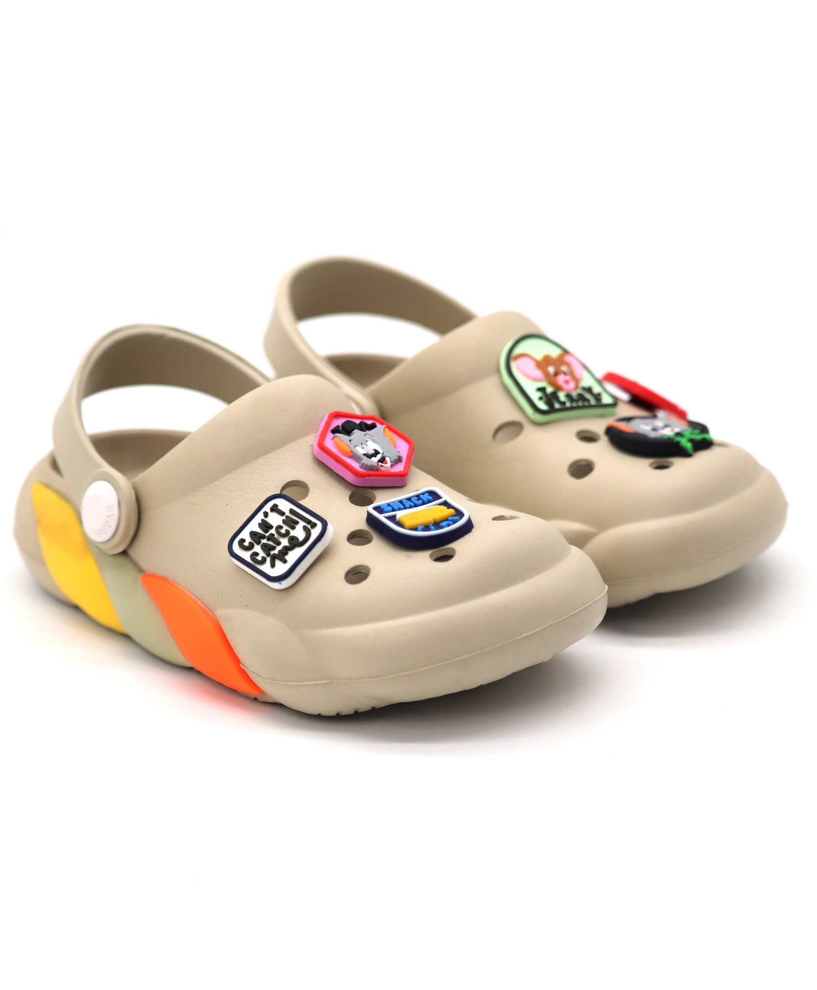 Svaar Warner Bros Featuring Tom & Jerry Patch Designed Clogs - Beige-picture-20