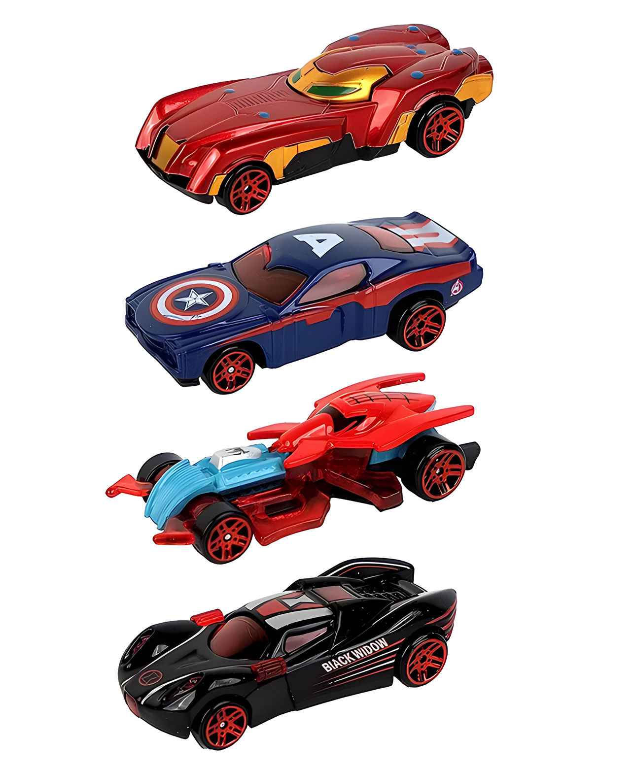 NEGOCIO Infinity Theme Mini Metal Die-Cast Car Set For Kids Superhero Toy Vehicles Cars Set Alloy Pull Back Vehicles Mini Racing Cars - SET OF 4 - COLOR MAY VARY-picture-11
