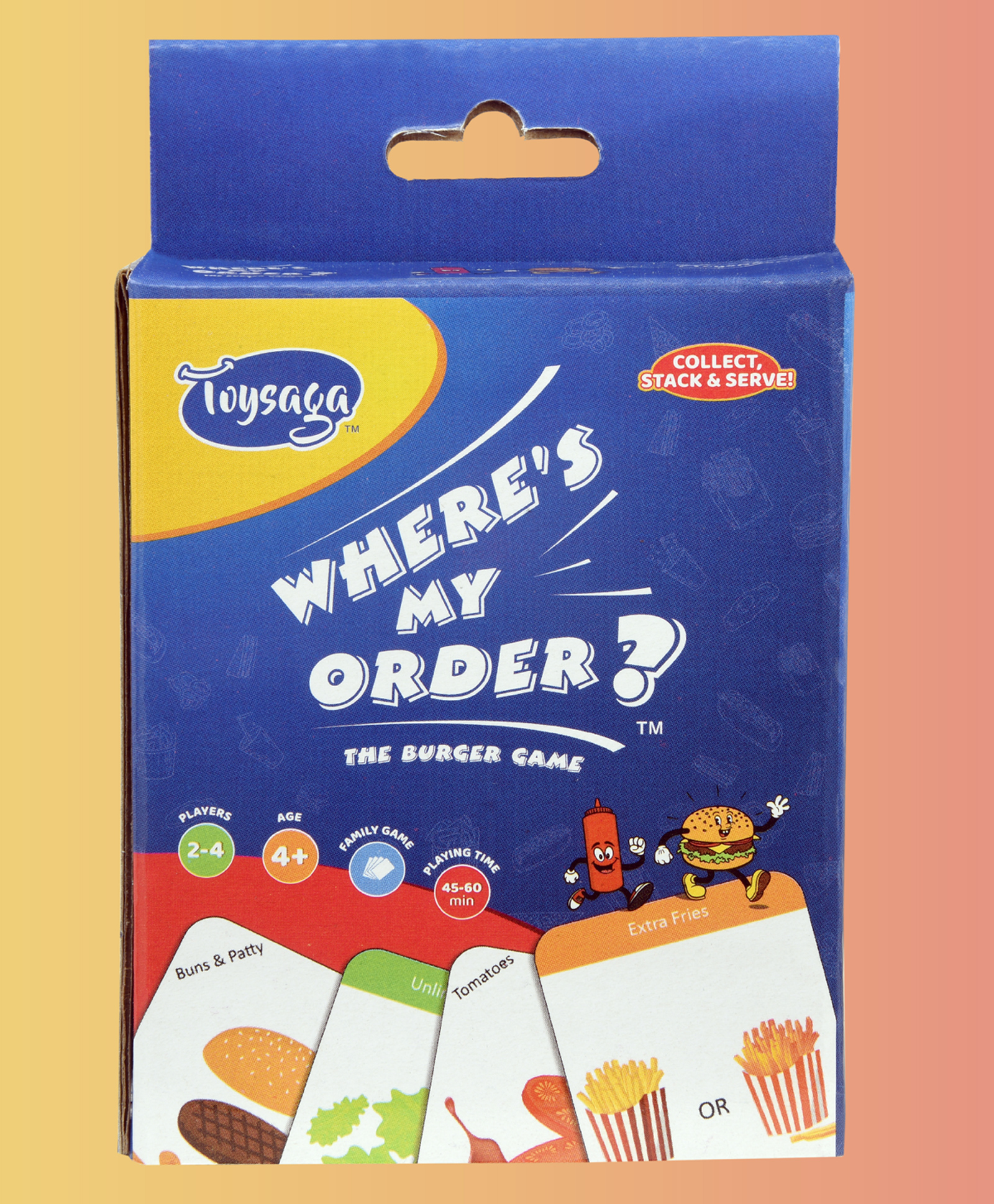 Toysaga Where's My Order The Burger Game| Fun Family Card Game| 2 to 4 Players| Travel Friendly Game| Card Game for Kids, Teens, Adults, All Ages 4+| Gift for Boys & Girls-image-33
