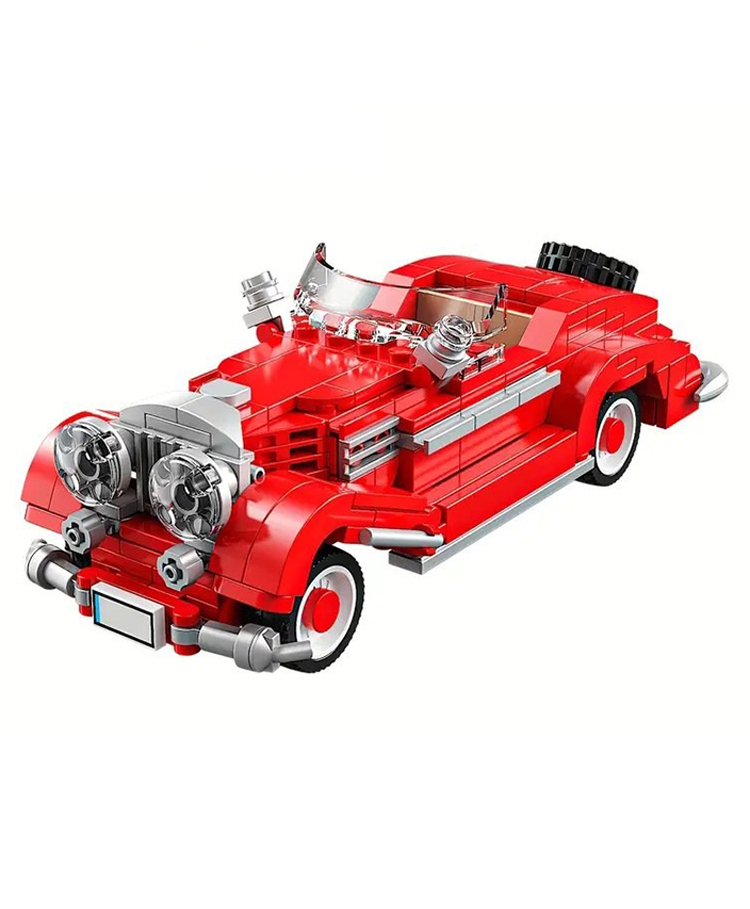 Sanjary334pcs Antique Car Model Building Kit Vintage Vehicle Construction Set assemble by it own for kids color design may vary-image-3