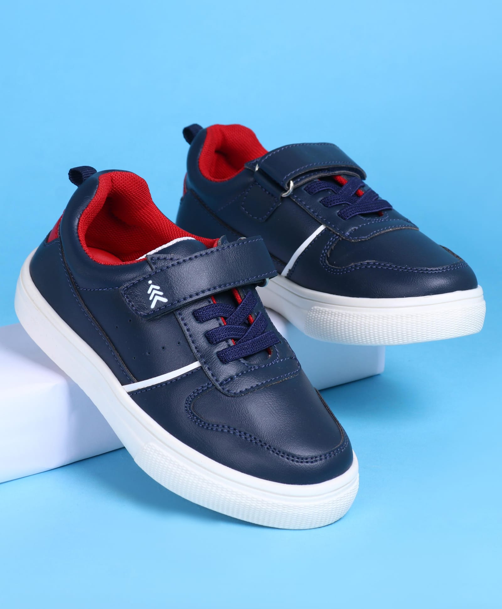 Pine Kids Casual Shoes with Velcro Closure - Navy Blue-picture-26