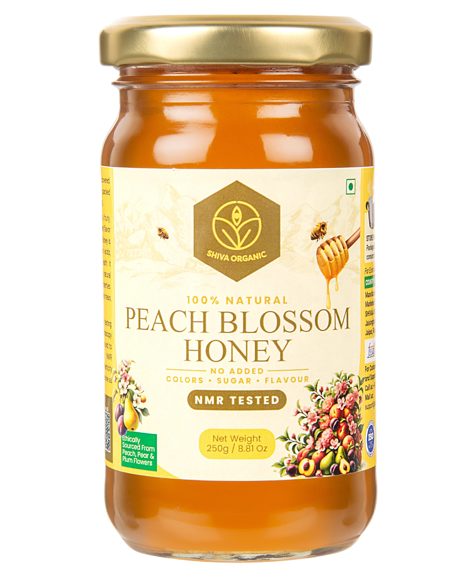 SHIVA ORGANIC Peach Blossom Honey - 250 g-picture-16