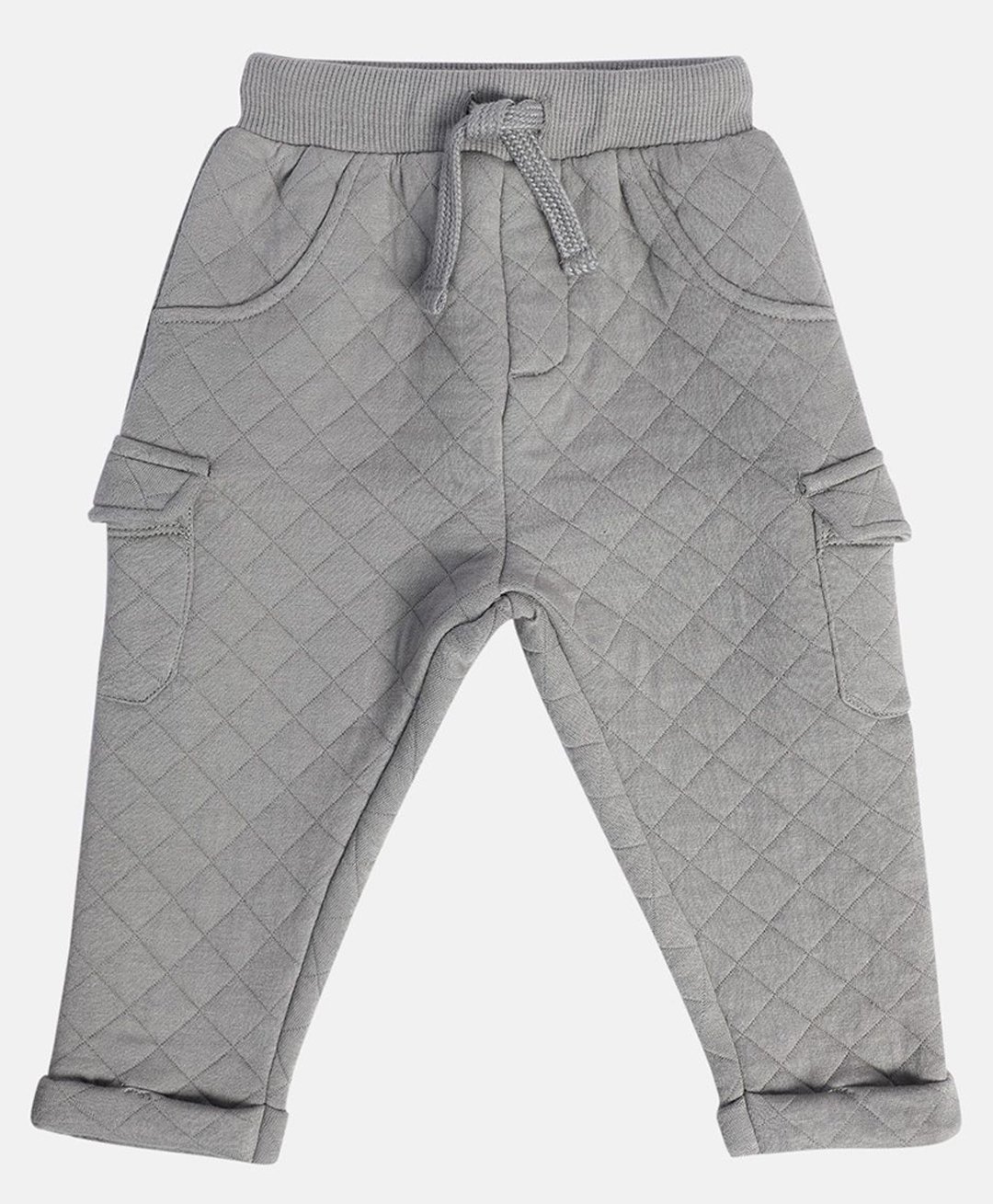 MINI KLUB Cotton Self Designed Pocket Detailed Pant - Grey-picture-11