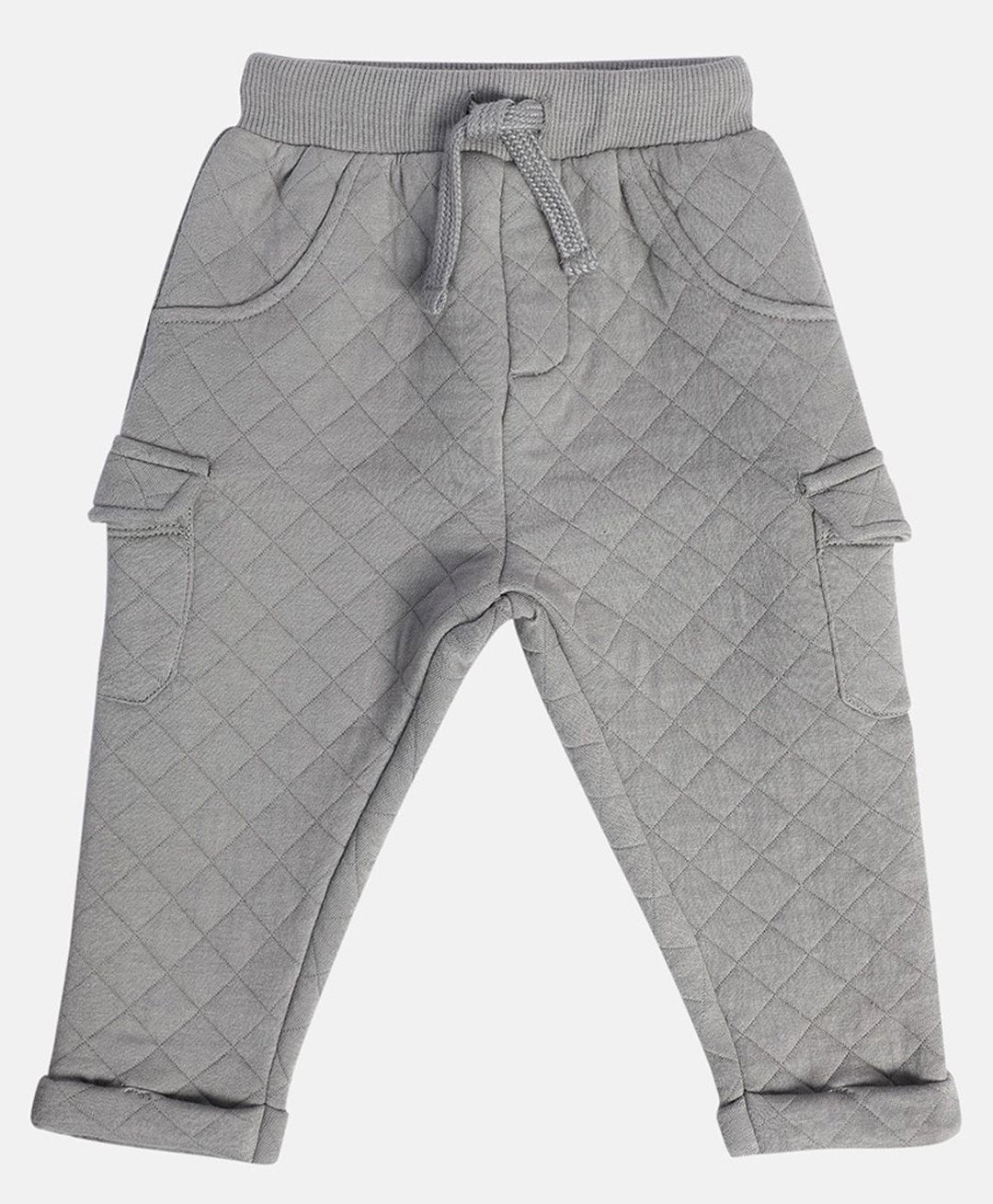 MINI KLUB Cotton Self Designed Pocket Detailed Pant - Grey-picture-18