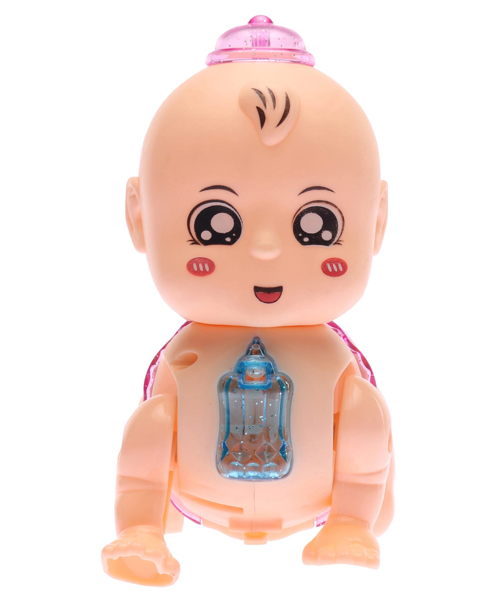KiddyBuddy Crawling Baby Musical Toy with Light & Music - Peach-image-29