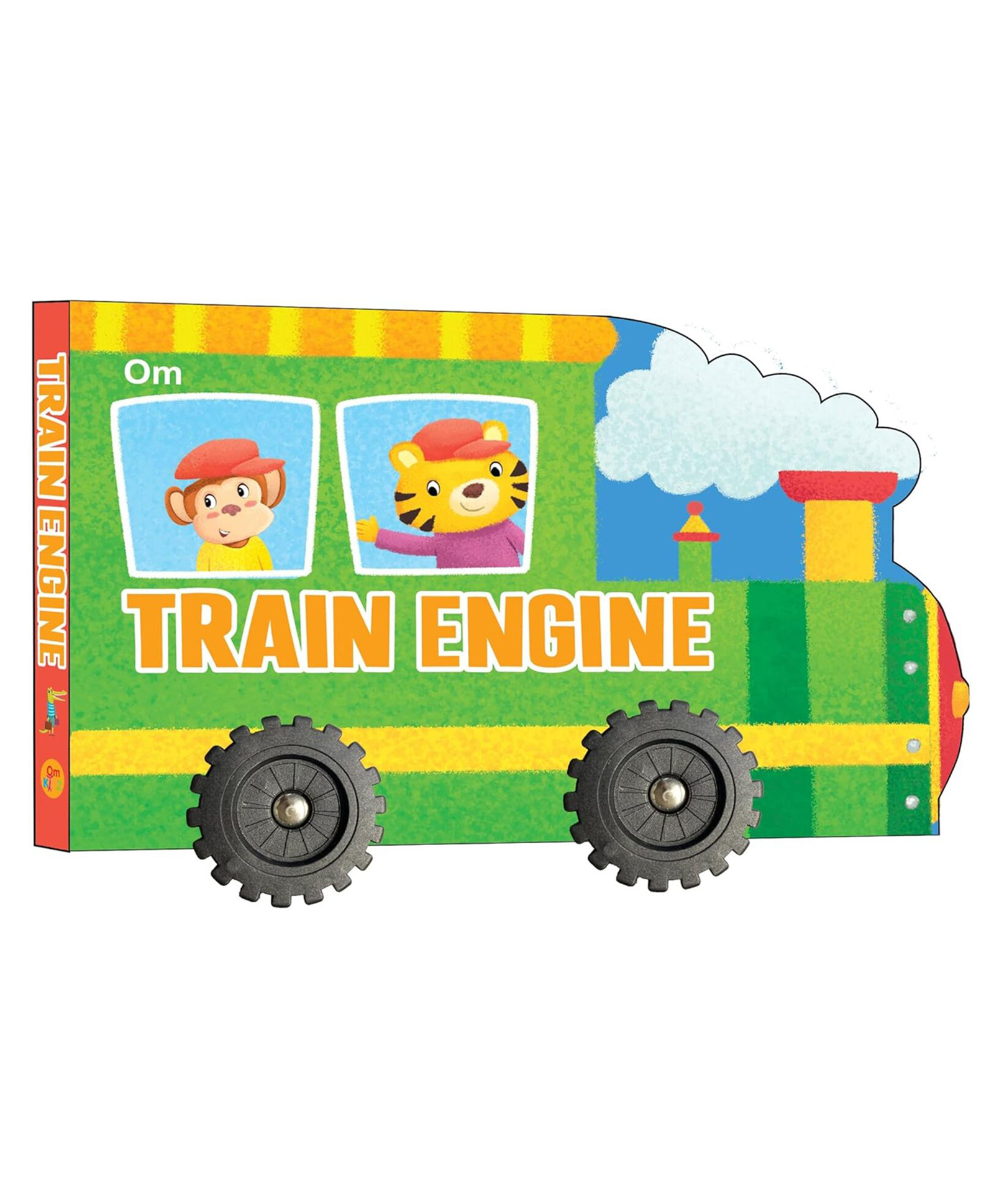 Cutout Board Book : Train Engine - Small Wheel for Children's Activity | Picture | Cute Rhymes | Wonderful Gift for Kids; 1+ Ages - English-image-33