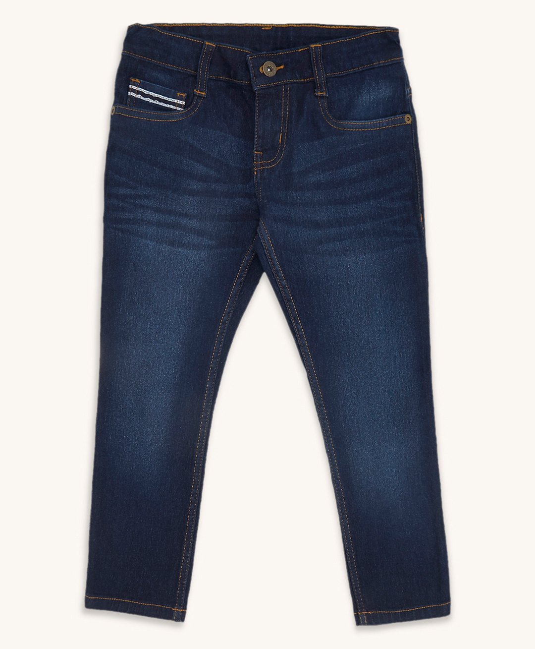 Pantaloons Junior Cotton Washed Jeans - Blue-image-23