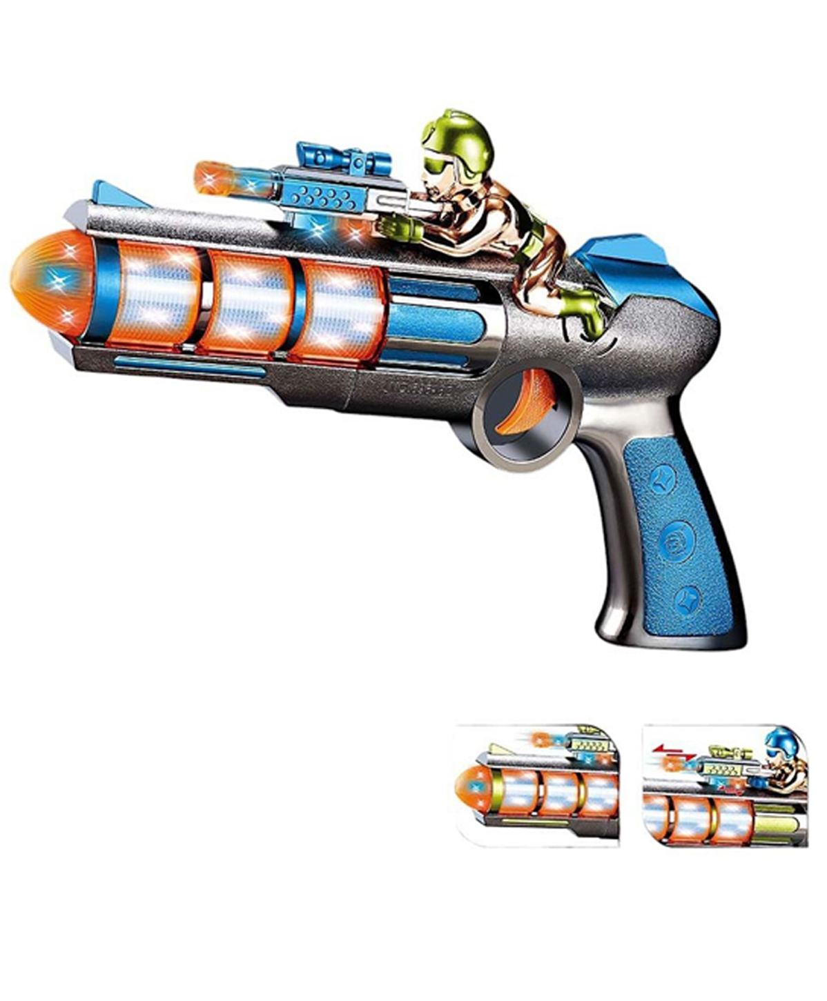 SANJARY Vibration Gun with Light and Sound for kids color design may vary-picture-18