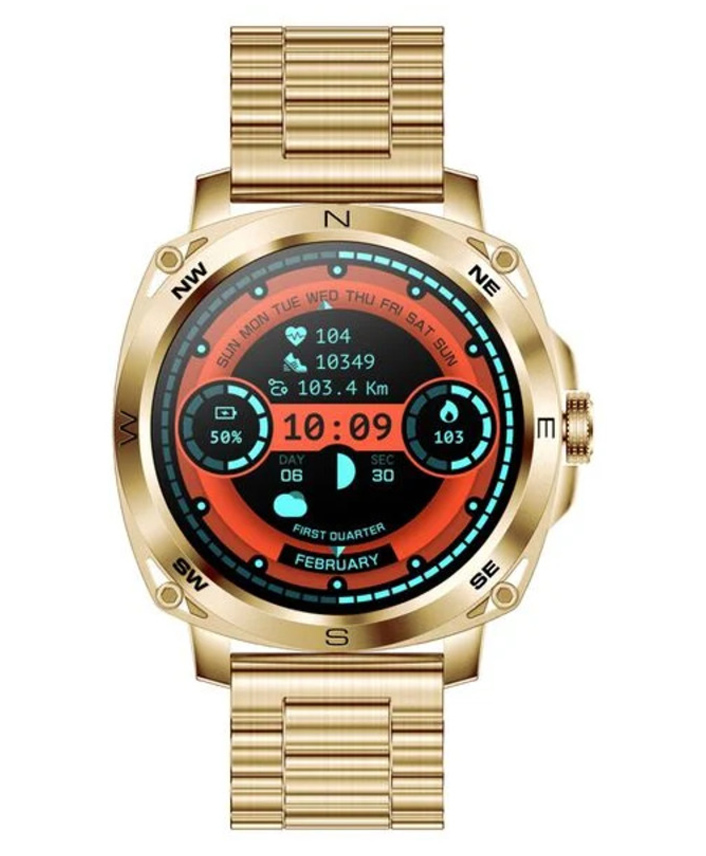 Fastrack Radiant FX3 Smartwatch with 3.63 CM AMOLED Display with Functional Crown,SingleSync BT Calling,AI Voice Assistant-Golden-image-18