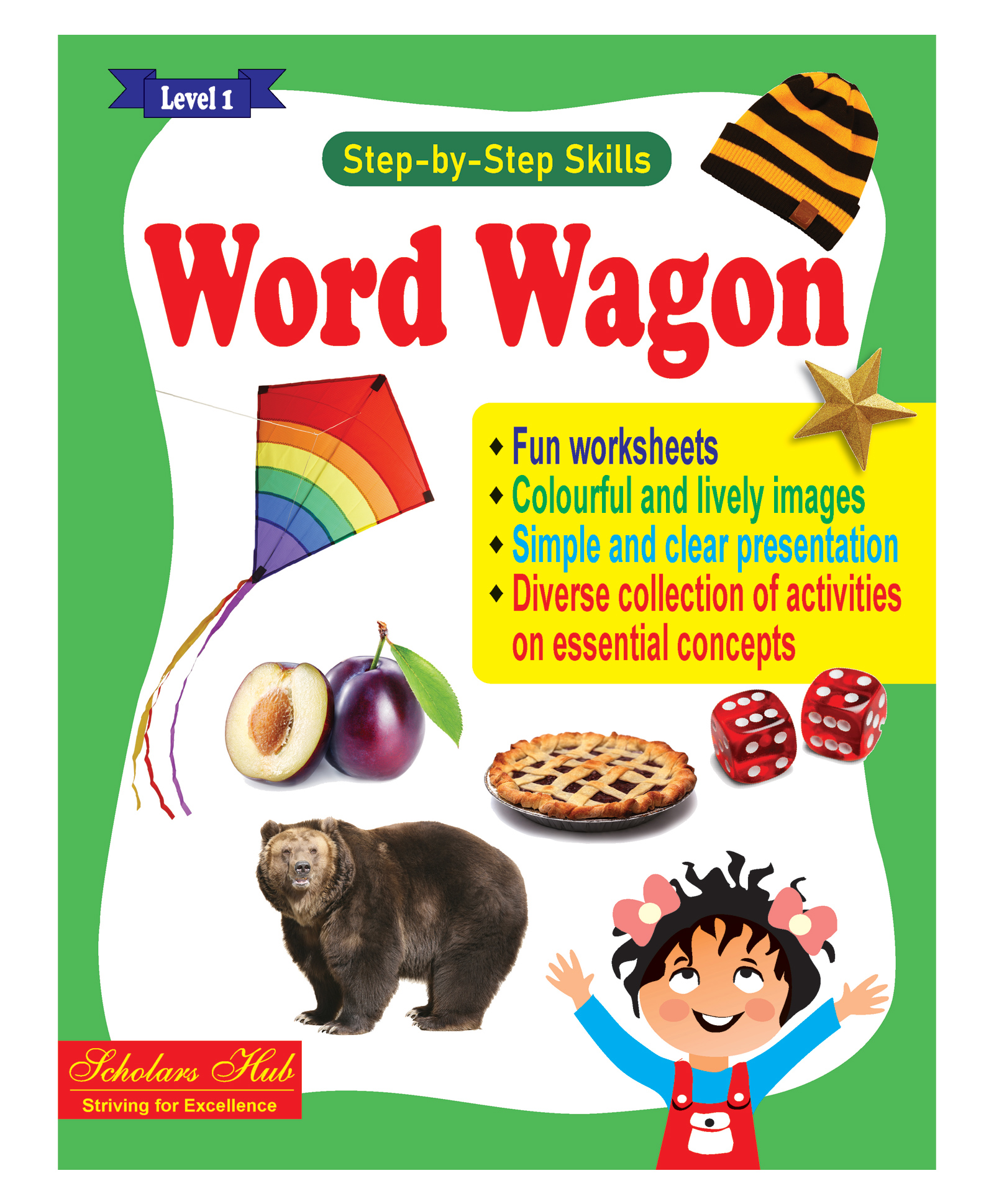 Step by Step Skills- Word wagon Level-1 (Tearable Colourful Worksheets)| With Answers-image-44