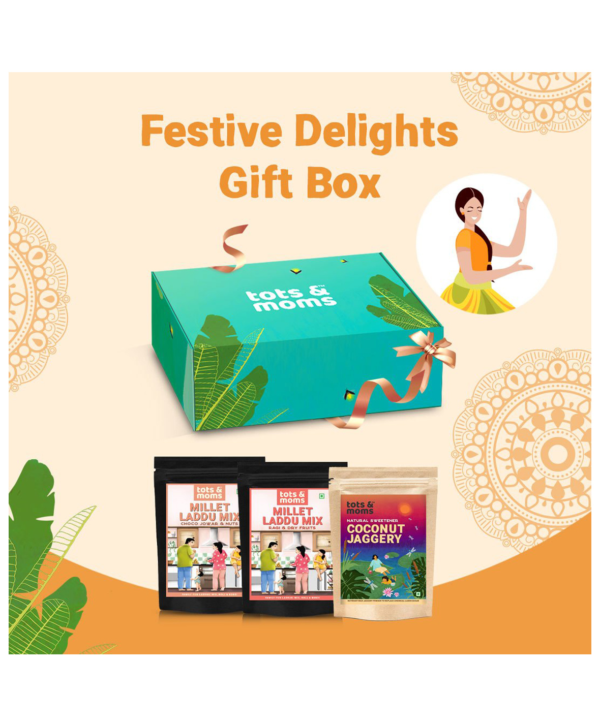 Tots & Moms Festive Gift Box | A Nutritious and Healthy Gift Option for Celebrations | Pack of 3-image-15