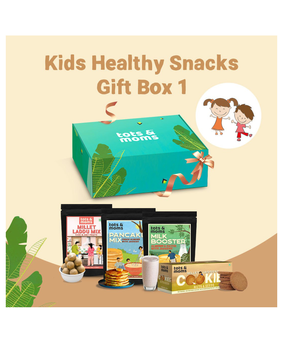 Tots & Moms Healthy Snacks Gift Box for Kids | A Wholesome and Nutritious Snack for Growing Kids | Pack of 4-image-2
