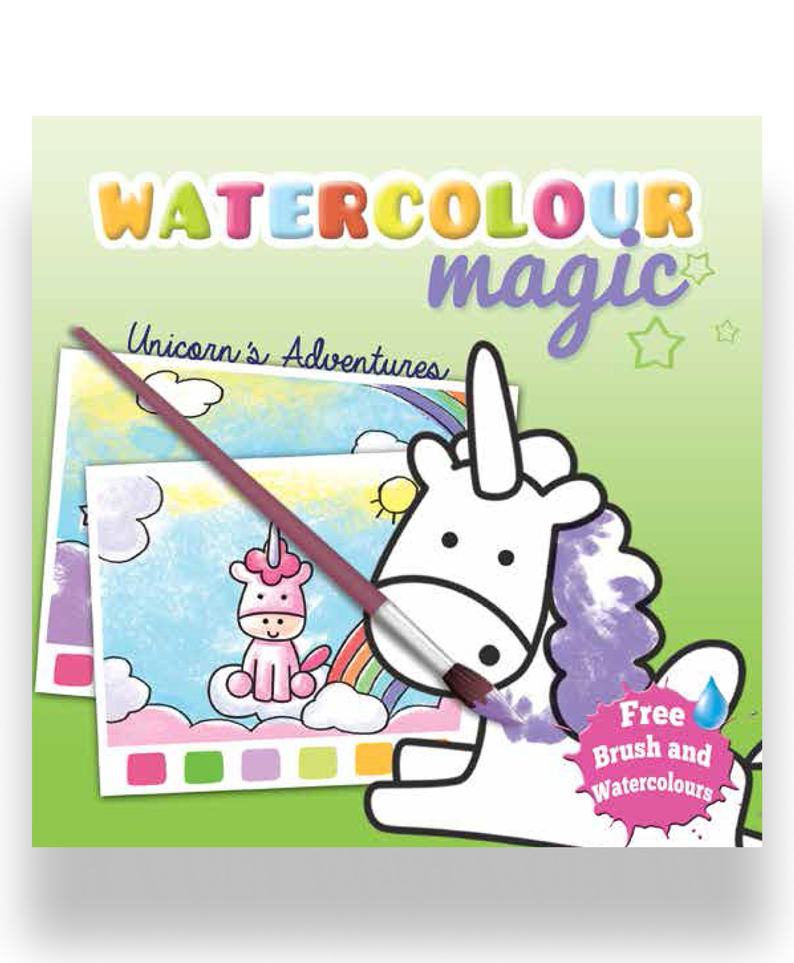 Watercolour Magic: Unicorn's Adventures - English-image-34