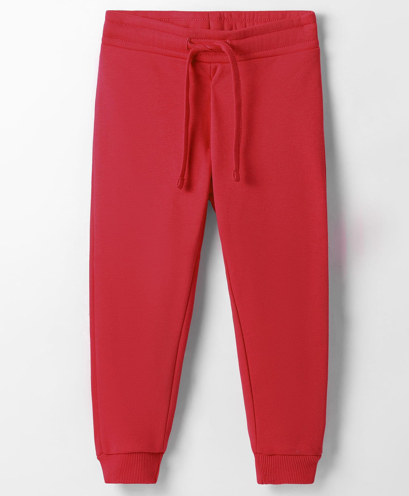 UCB Cotton Blend Knit Full Length Solid Track Pant - Red-picture-22