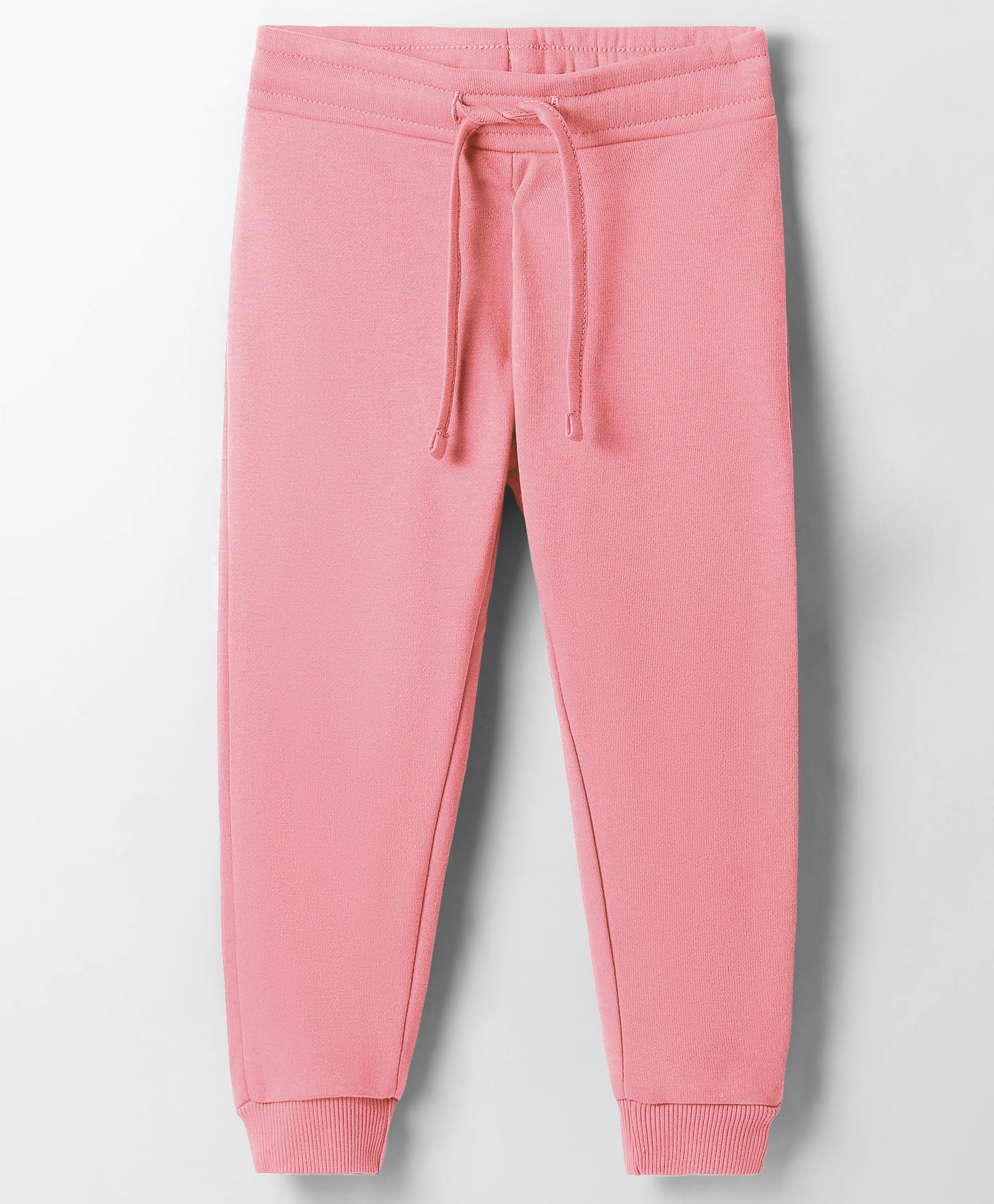 UCB Cotton Blend Knit Full Length Solid Track Pant - Light Pink-picture-27