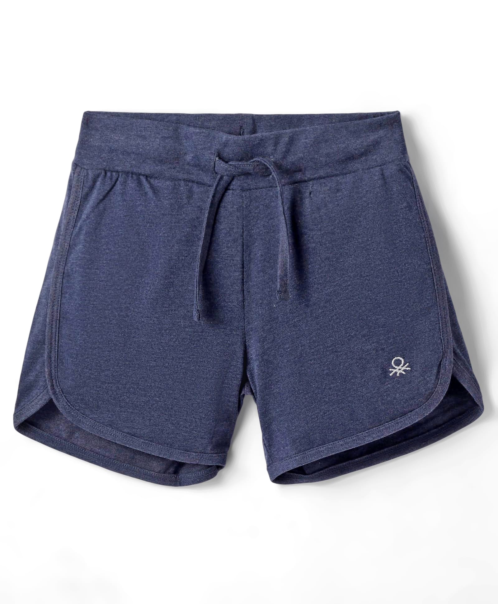 UCB Woven Mid Thigh Length Shorts with Brand Logo Embroidery - Navy Blue-picture-24