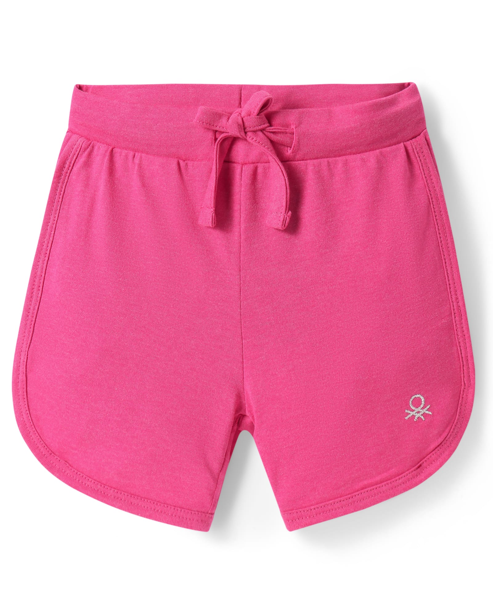 UCB Woven Mid Thigh Length Shorts with Brand Logo Embroidery - Pink-picture-28