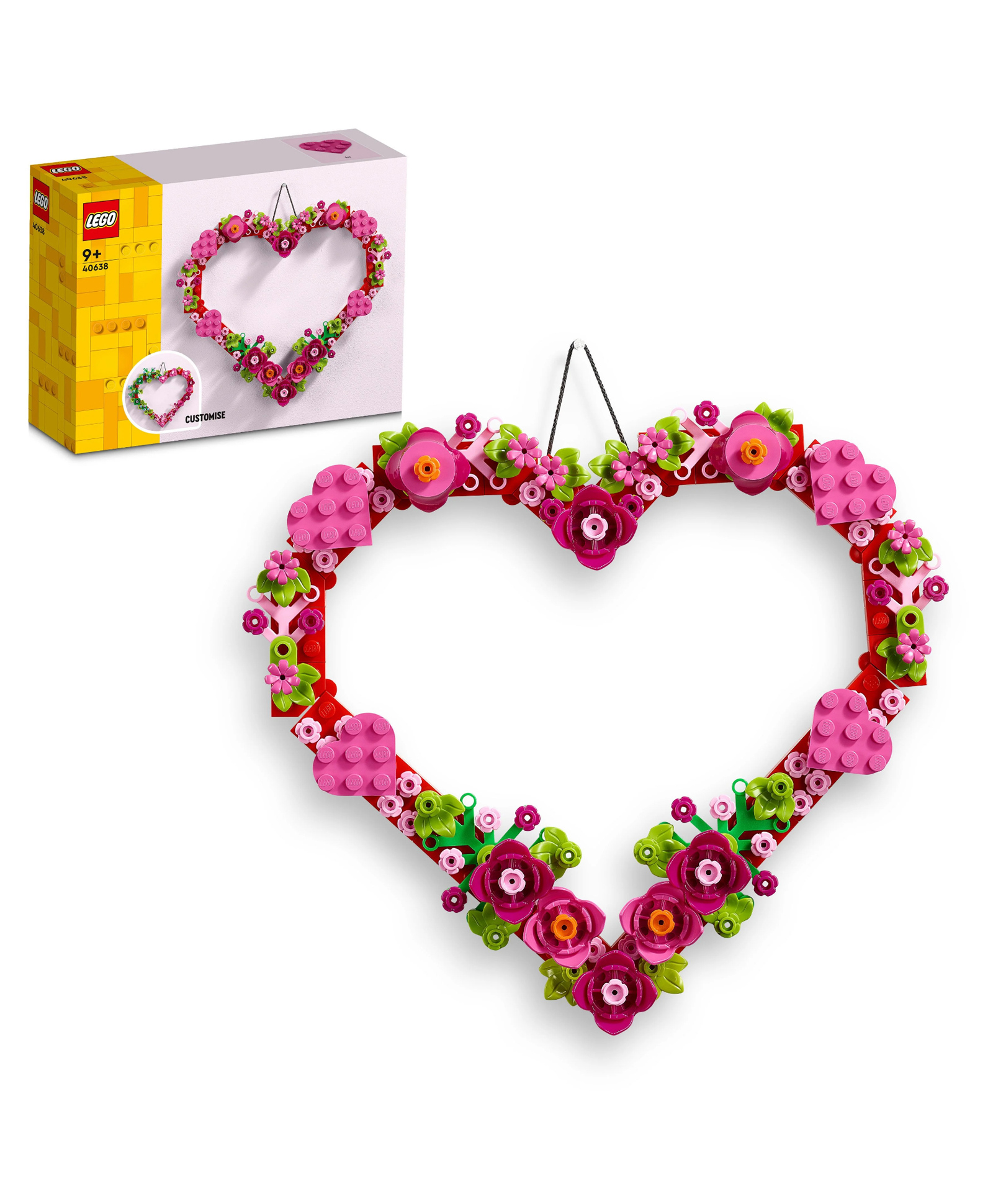 LEGO Heart Ornament Home Decor 245 Pieces - 40638-picture-28