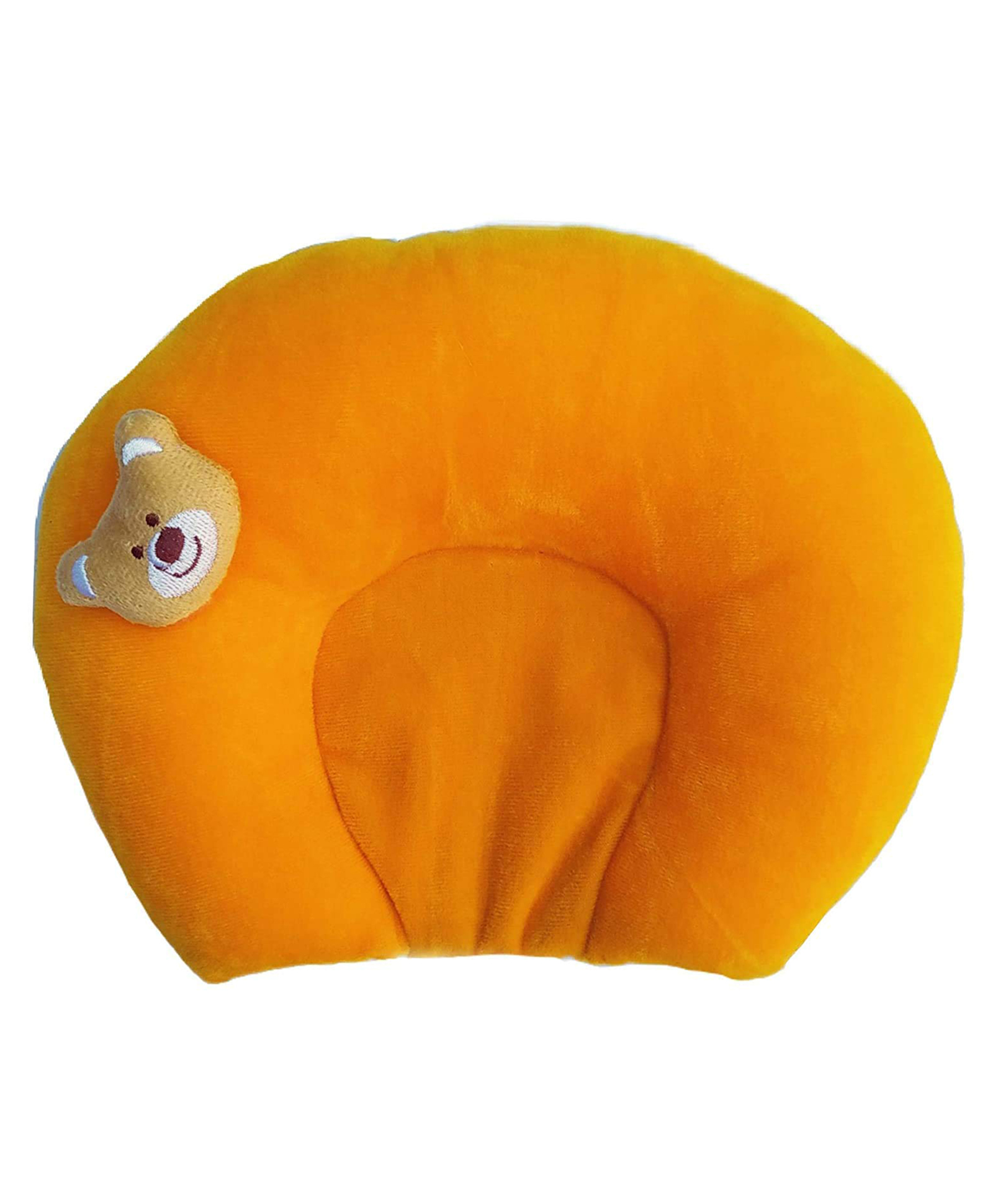 NeonateCare Kids infant New Born Baby Soft Pillow Polyester Fibre Animals Baby Pillow Pack of 1 (Orange) (color and design may vary)-picture-4